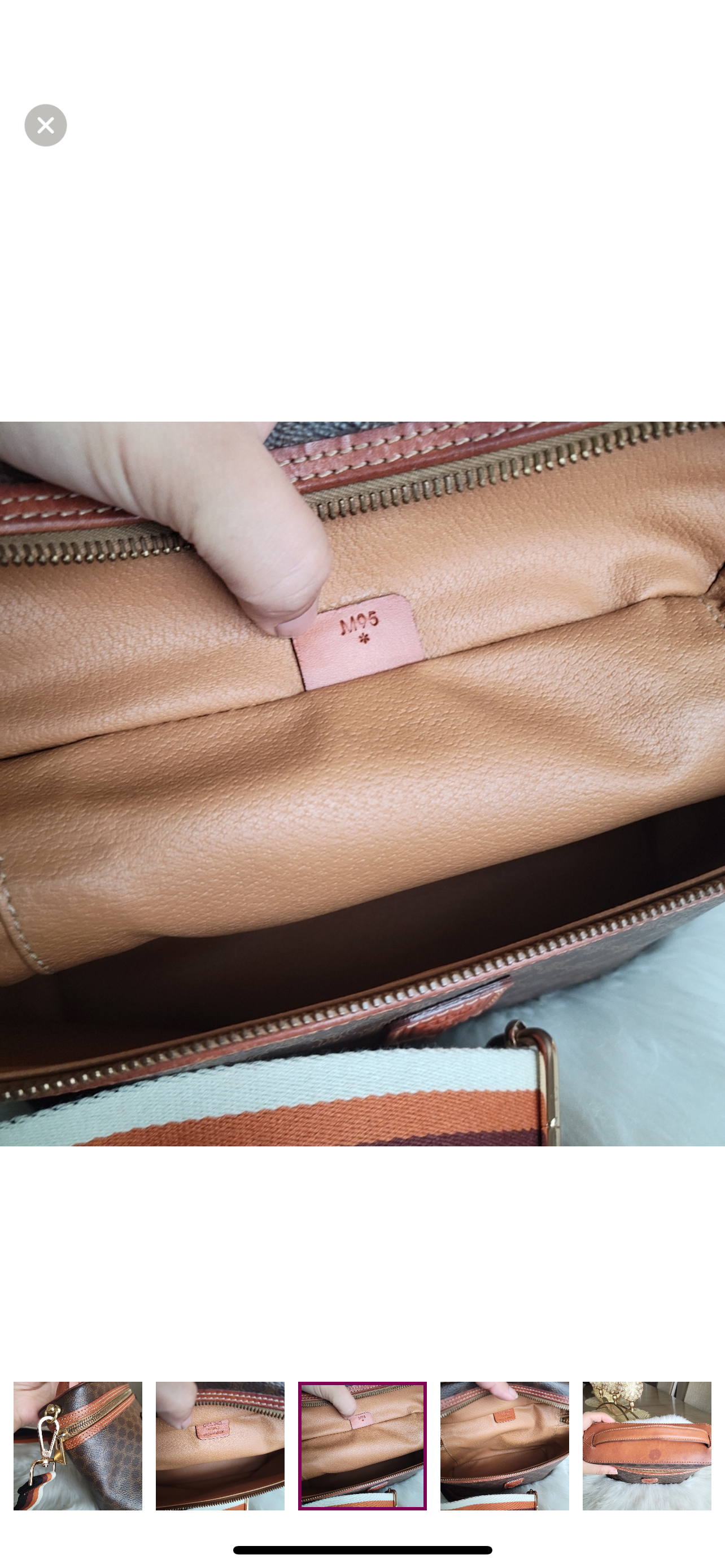 Authentic vintage Celine vanity clutch crossbody bag