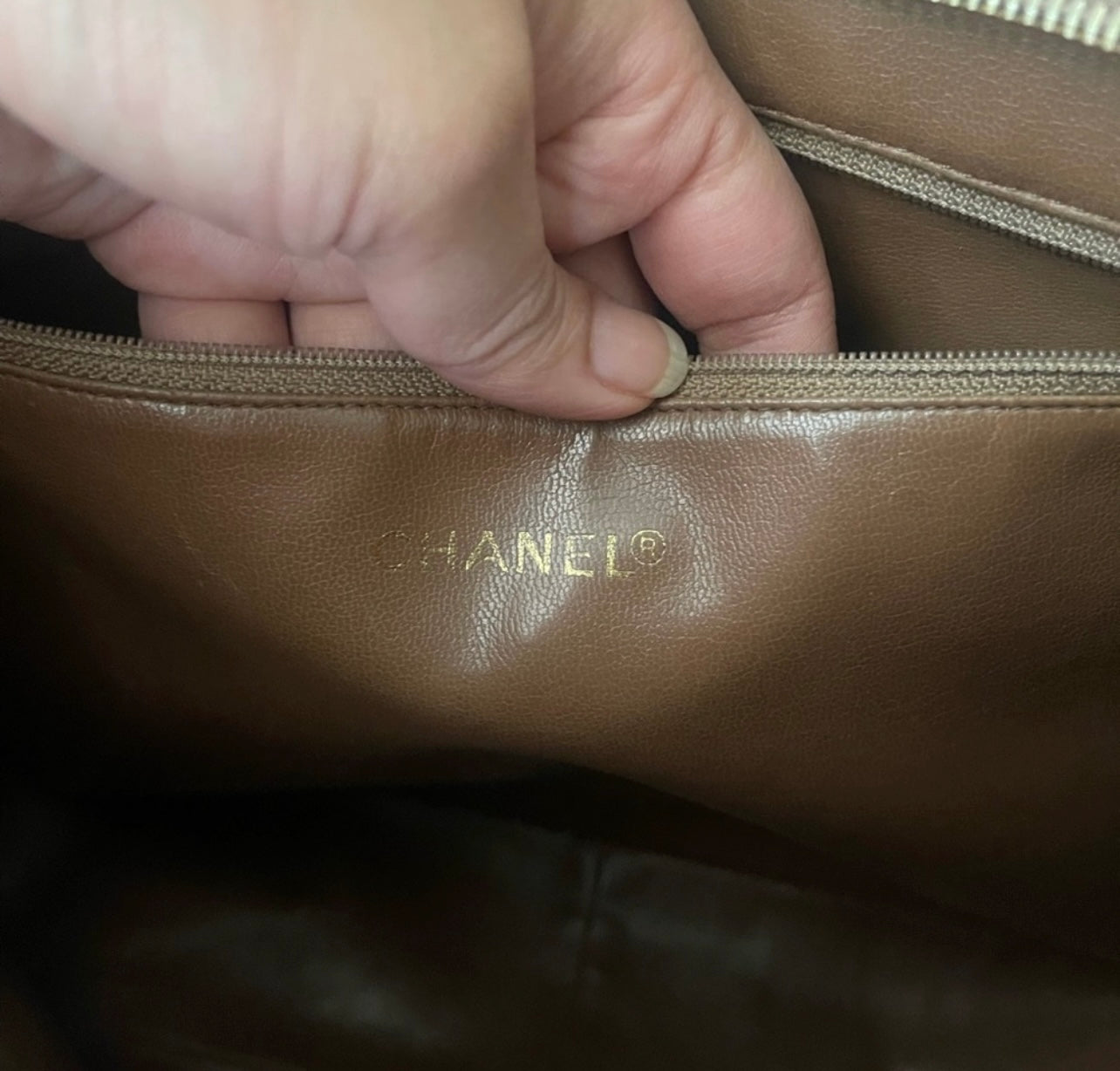 Authentic Chanel vintage hobo shoulder bag