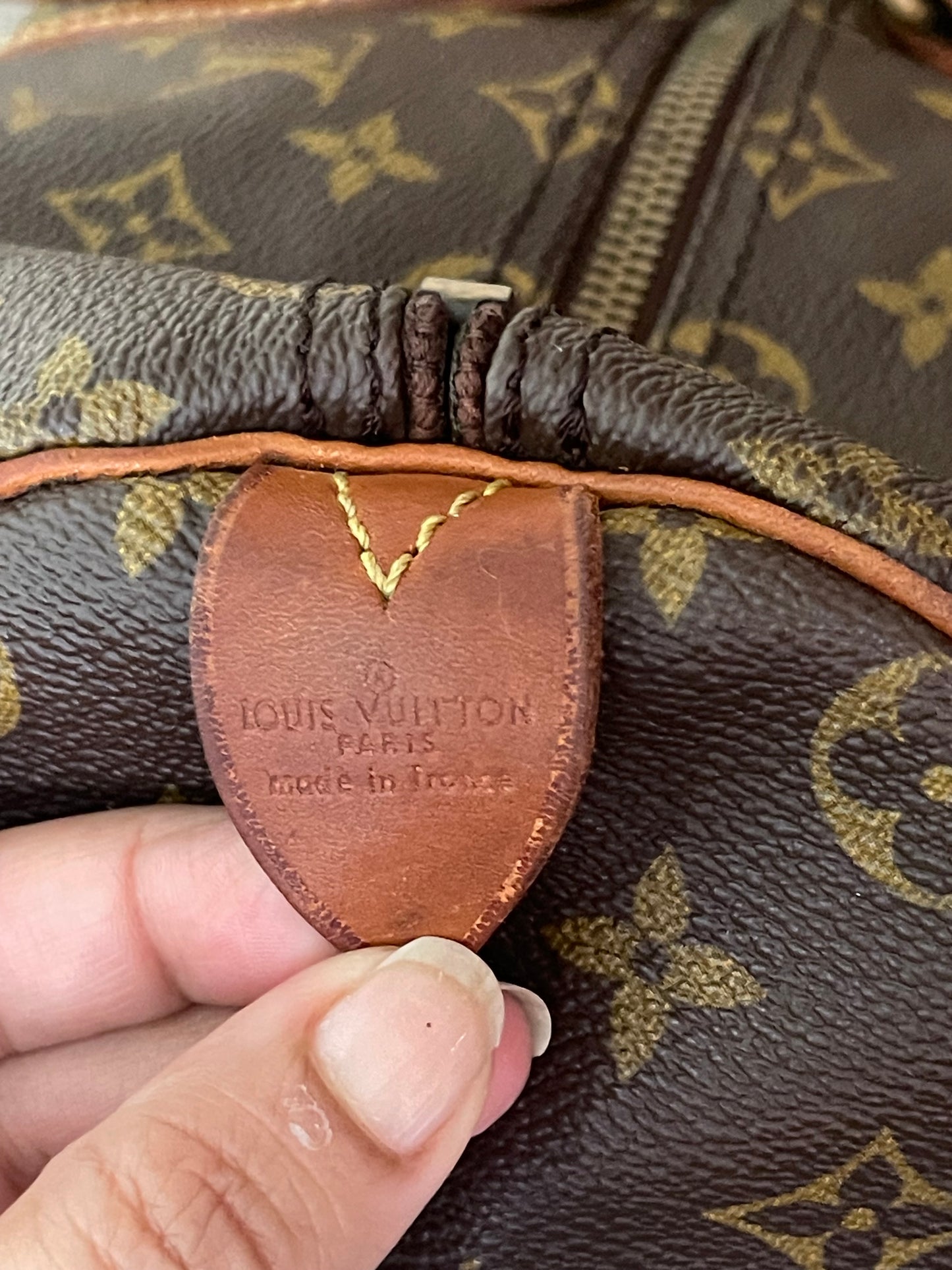 Authentic vintage Louis Vuitton luggage bag keepall 45