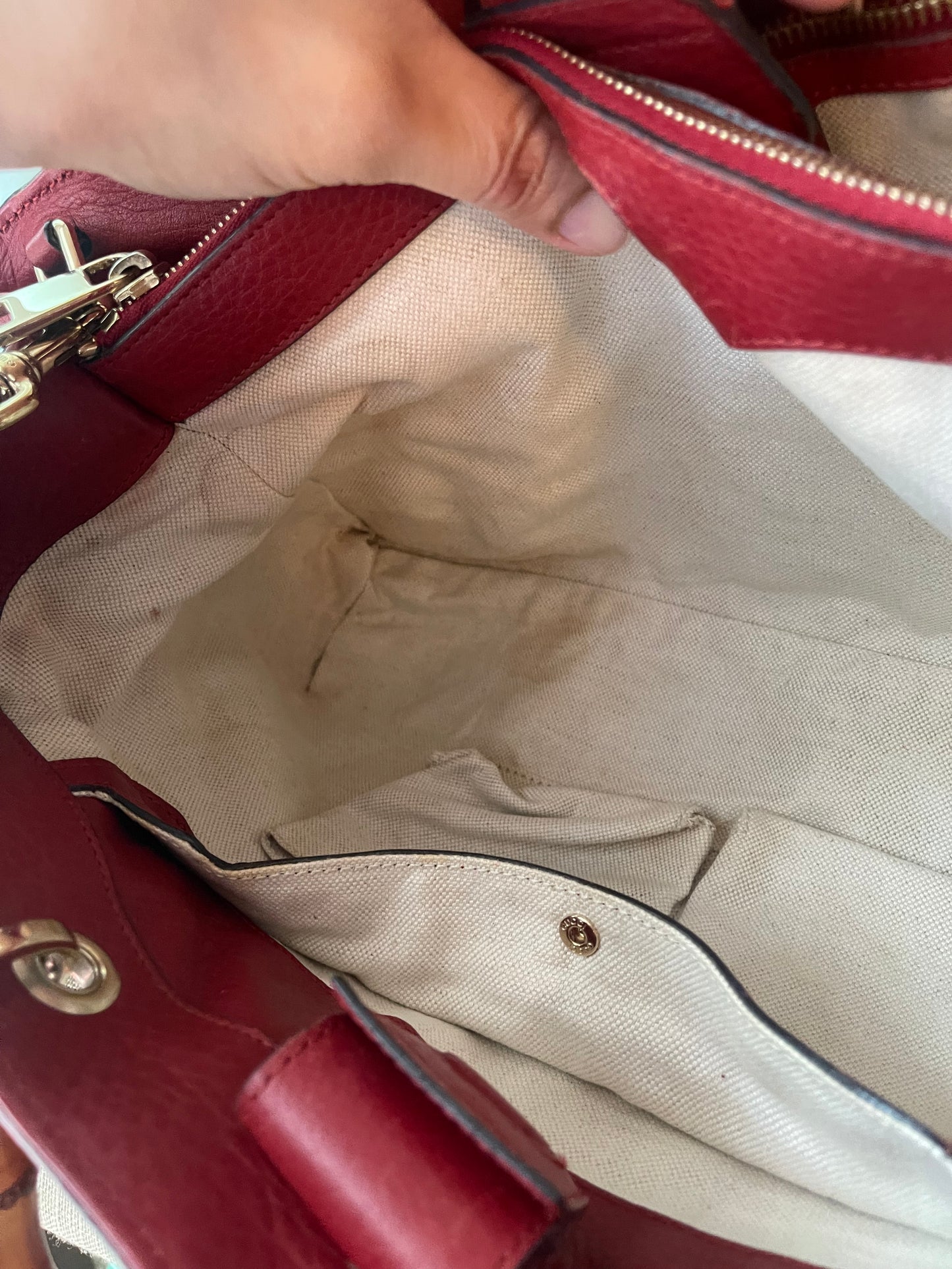 Authentic Gucci vintage bamboo shoulder bag