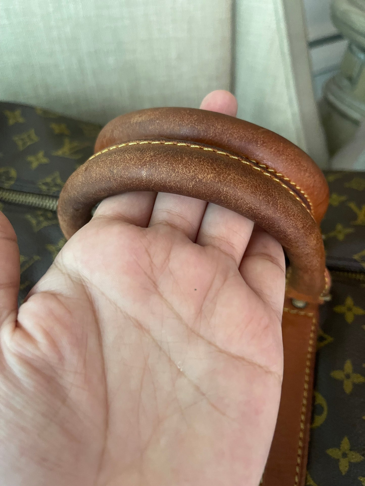 Authentic vintage Louis Vuitton luggage bag keepall 45