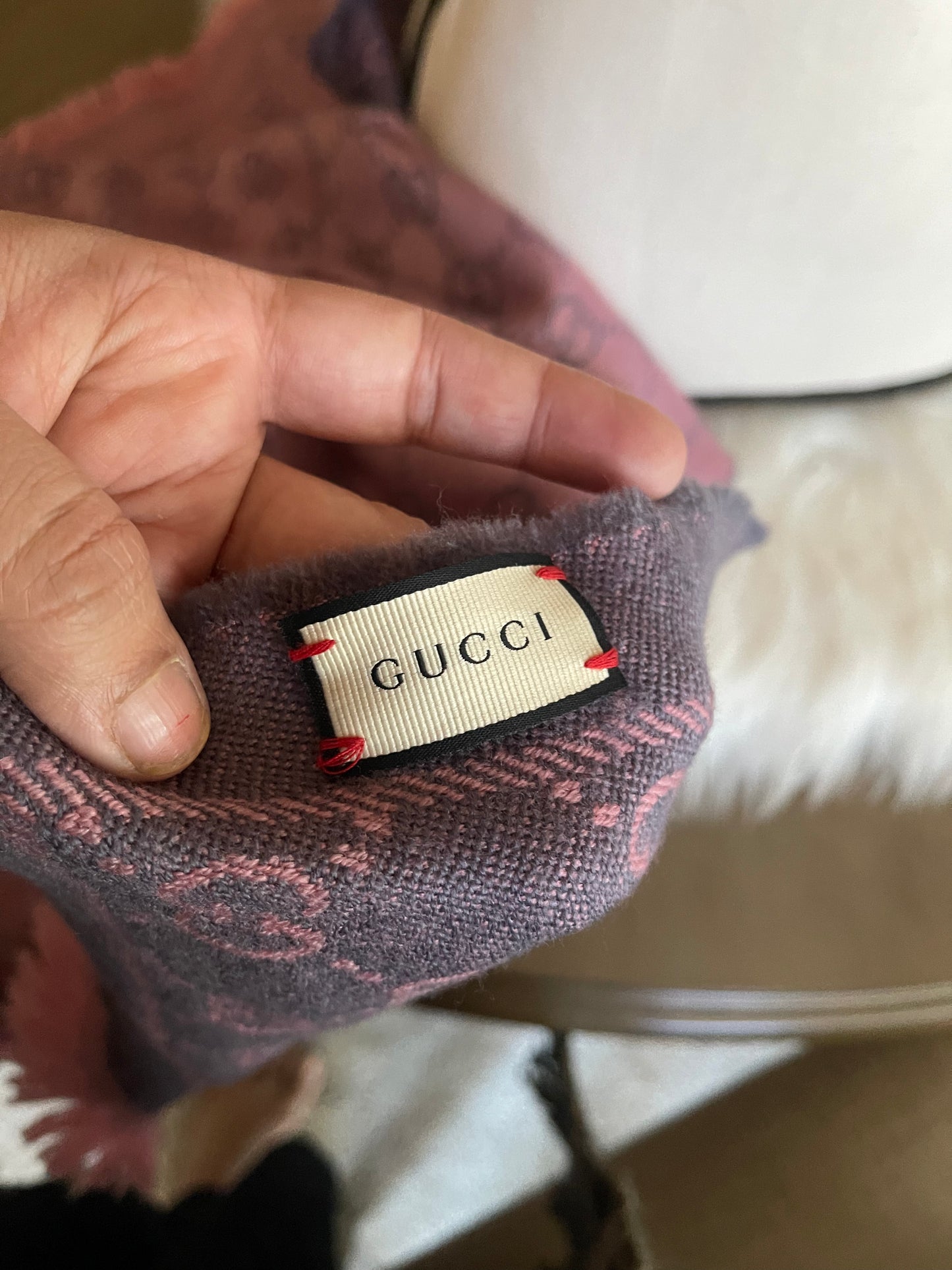 Authentic vintage GG logo gucci scarf