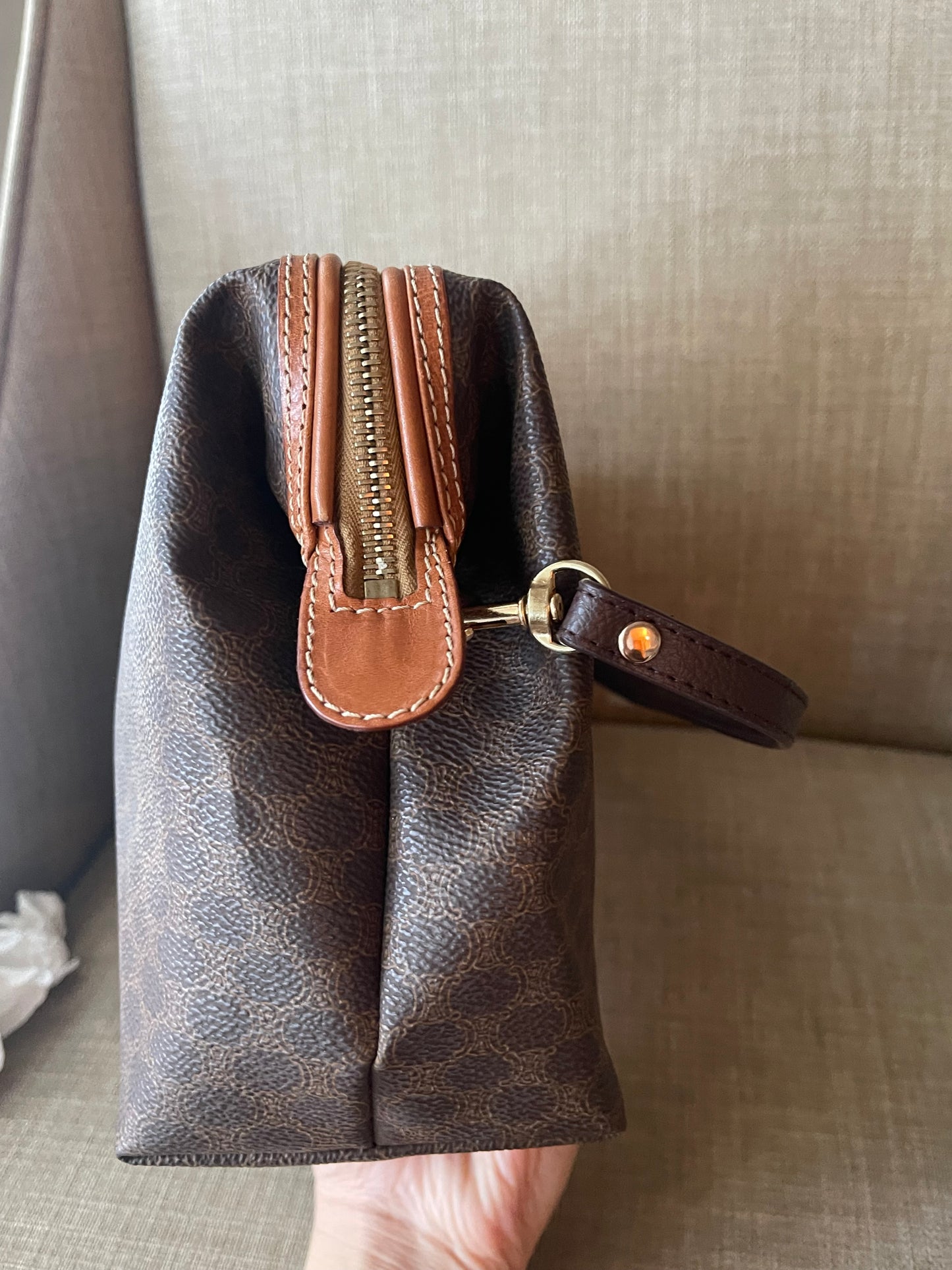 Authentic vintage Celine clutch crossbody bag