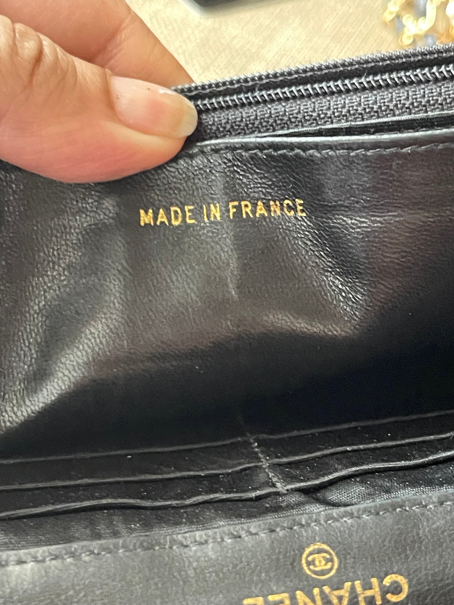 Authentic vintage CHANEL LEATHER WALLET