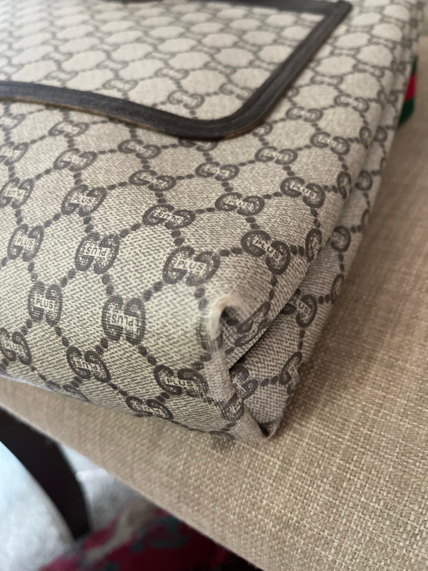 Authentic Gucci vintage GG plus tote bag