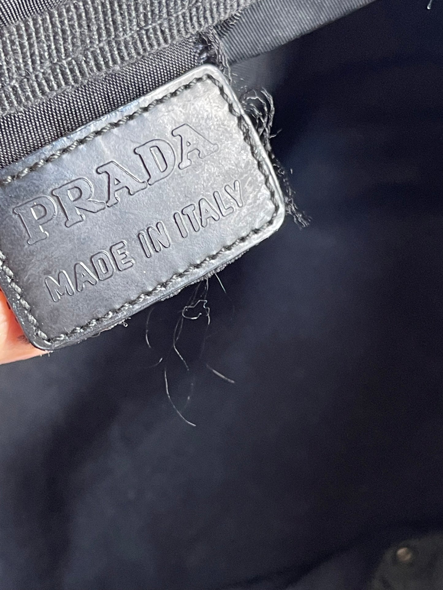 Authentic Prada nylon mini crossbody bag