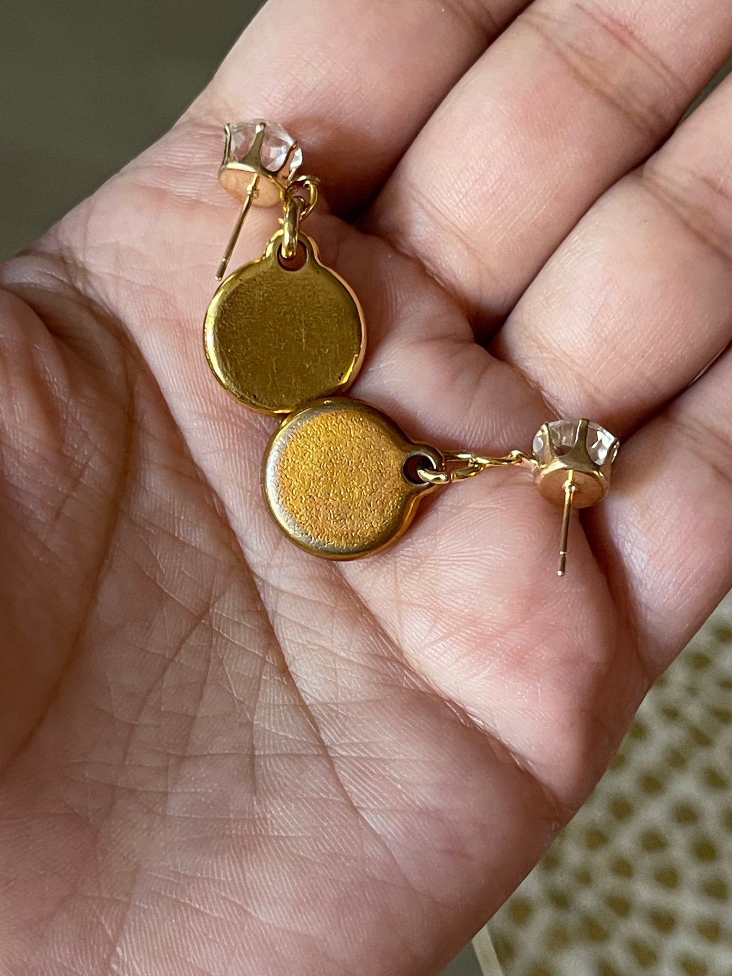 Authentic Chanel charm custom made earings