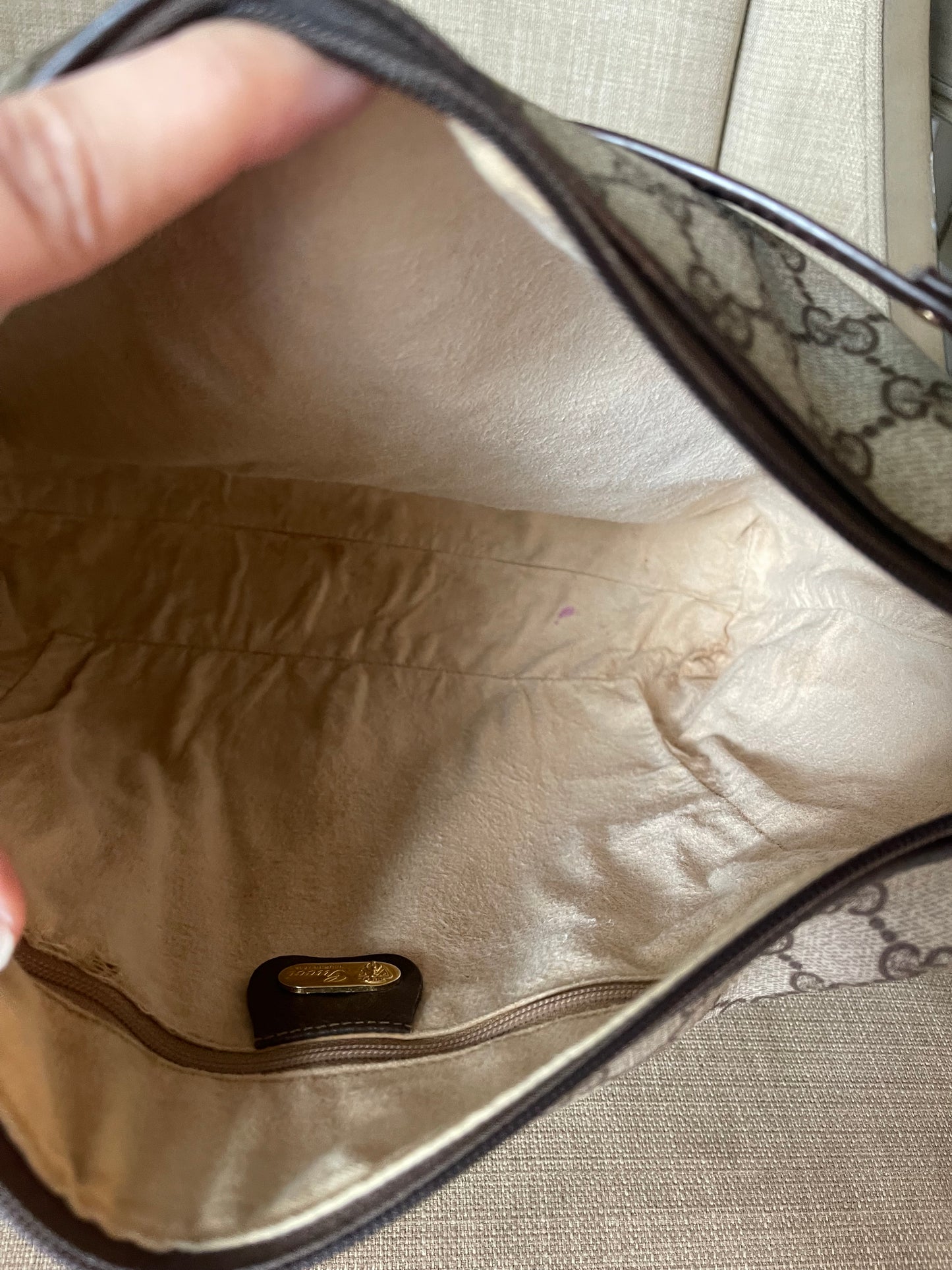 Authentic Gucci vintage gg canvas crossbody bag