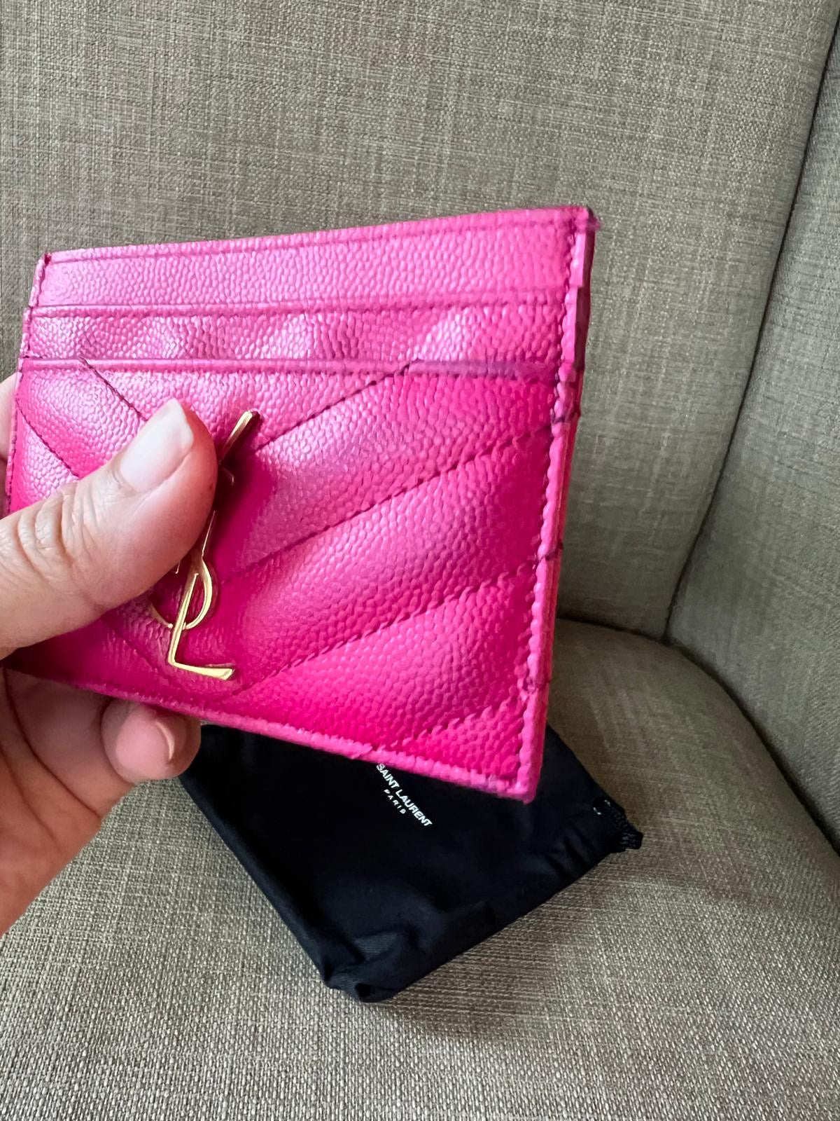 Authentic ysl saint Laurent card case