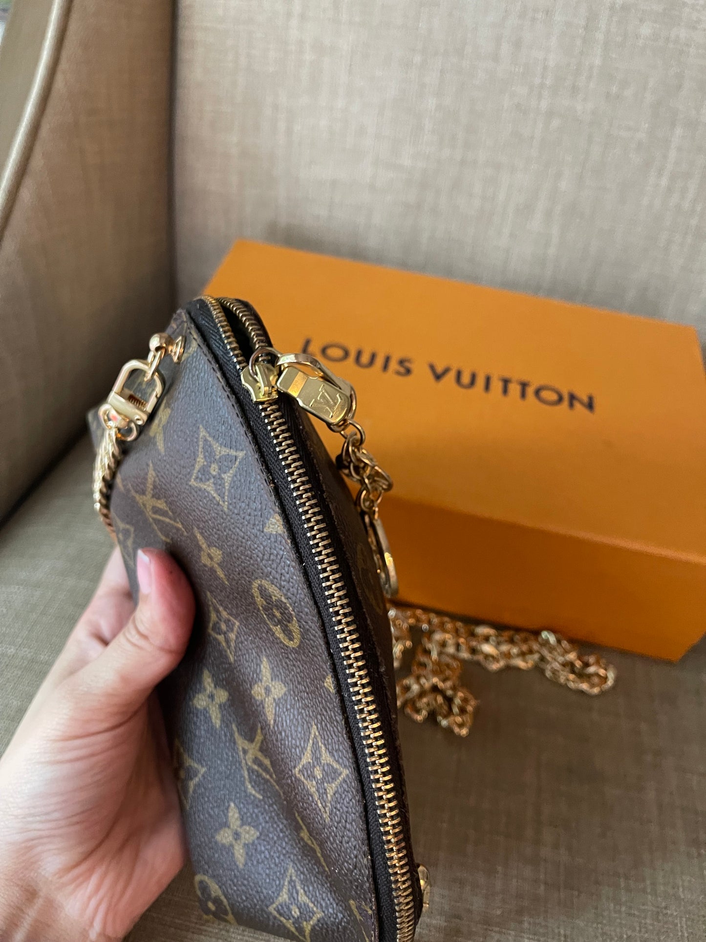 Authentic Louis Vuitton monogram crossbody bag