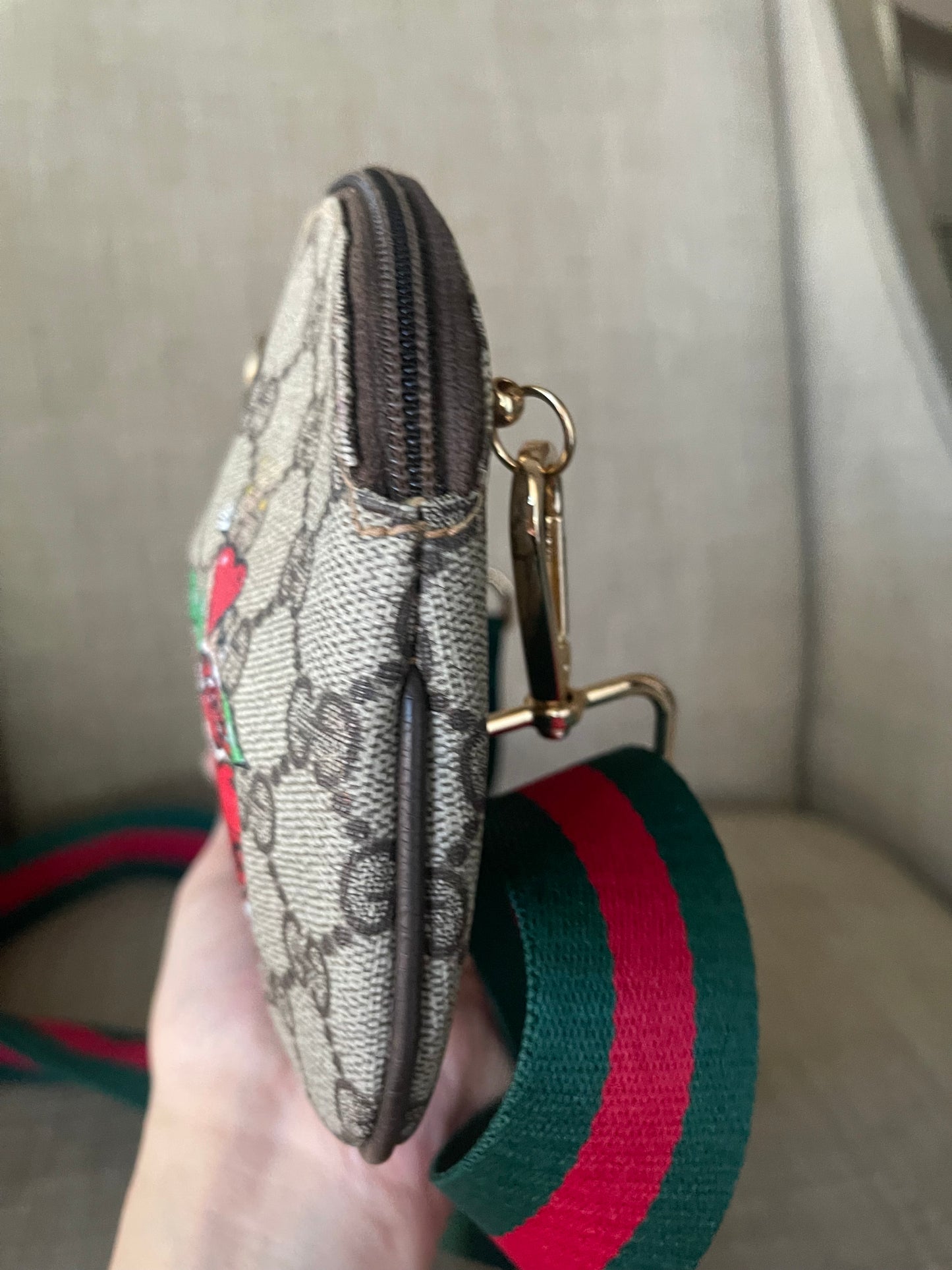 Authentic Gucci vintage GG canvas mini crossbody bag