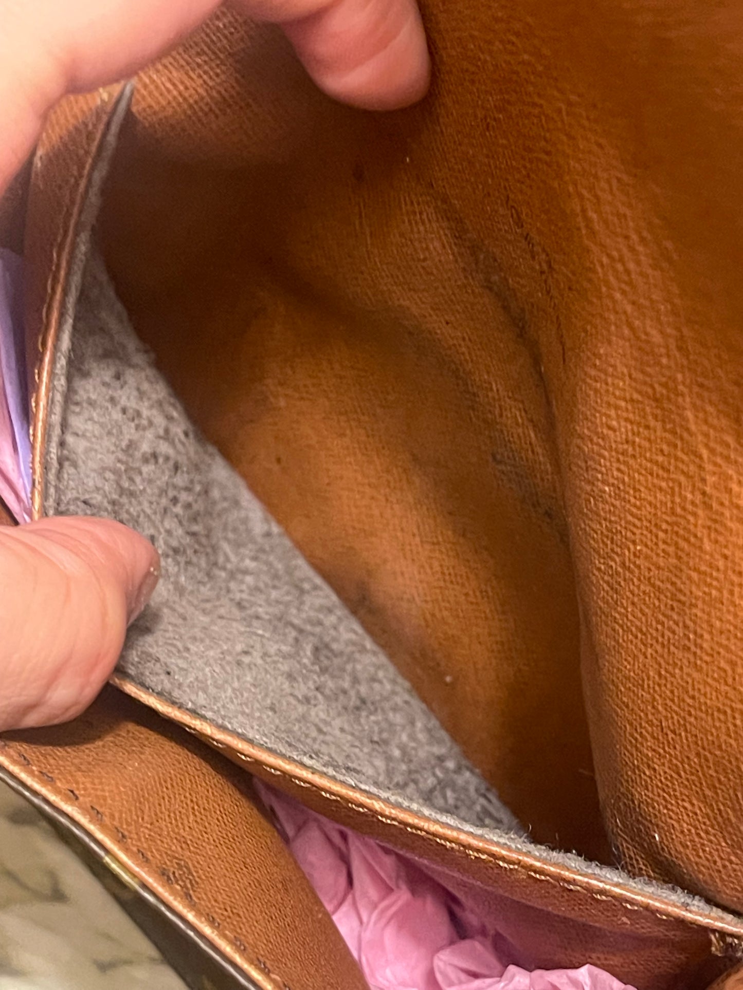 Authentic vintage Louis Vuitton monogram crossbody bag