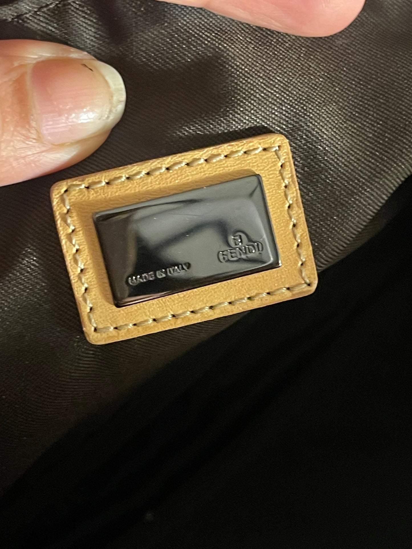 Authentic vintage fendi zucca shoulder bag