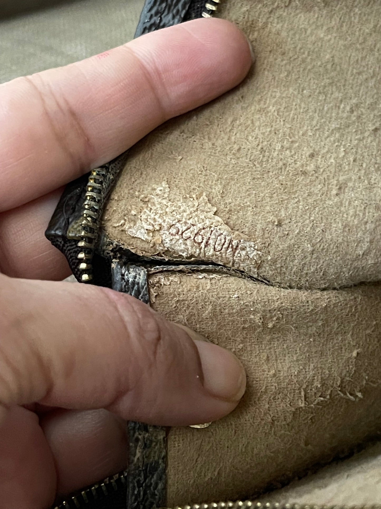 Authentic Louis Vuitton toilette pouch