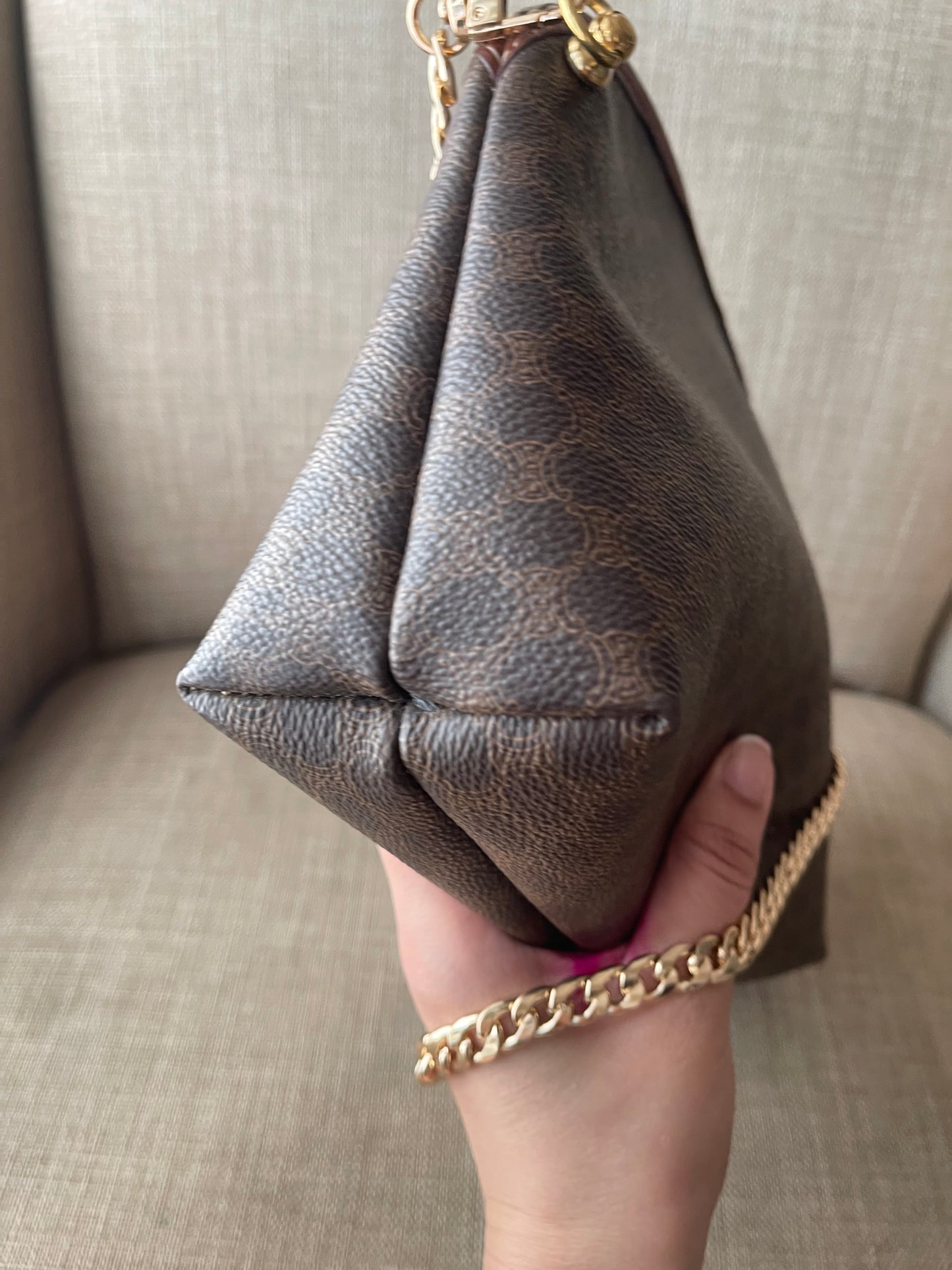 Authentic vintage Celine clutch bag