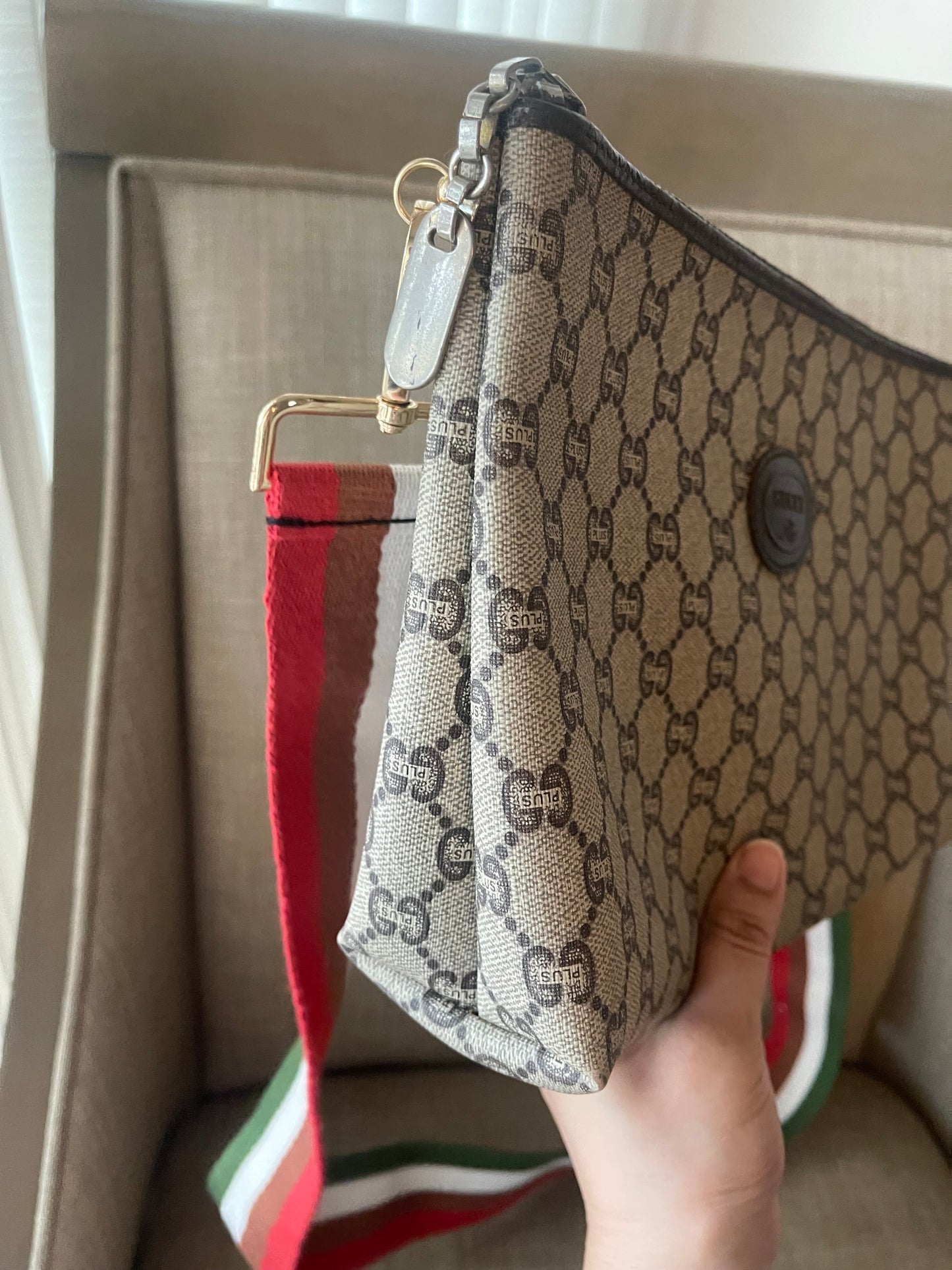 Authentic Gucci gg plus vintage clutch bag