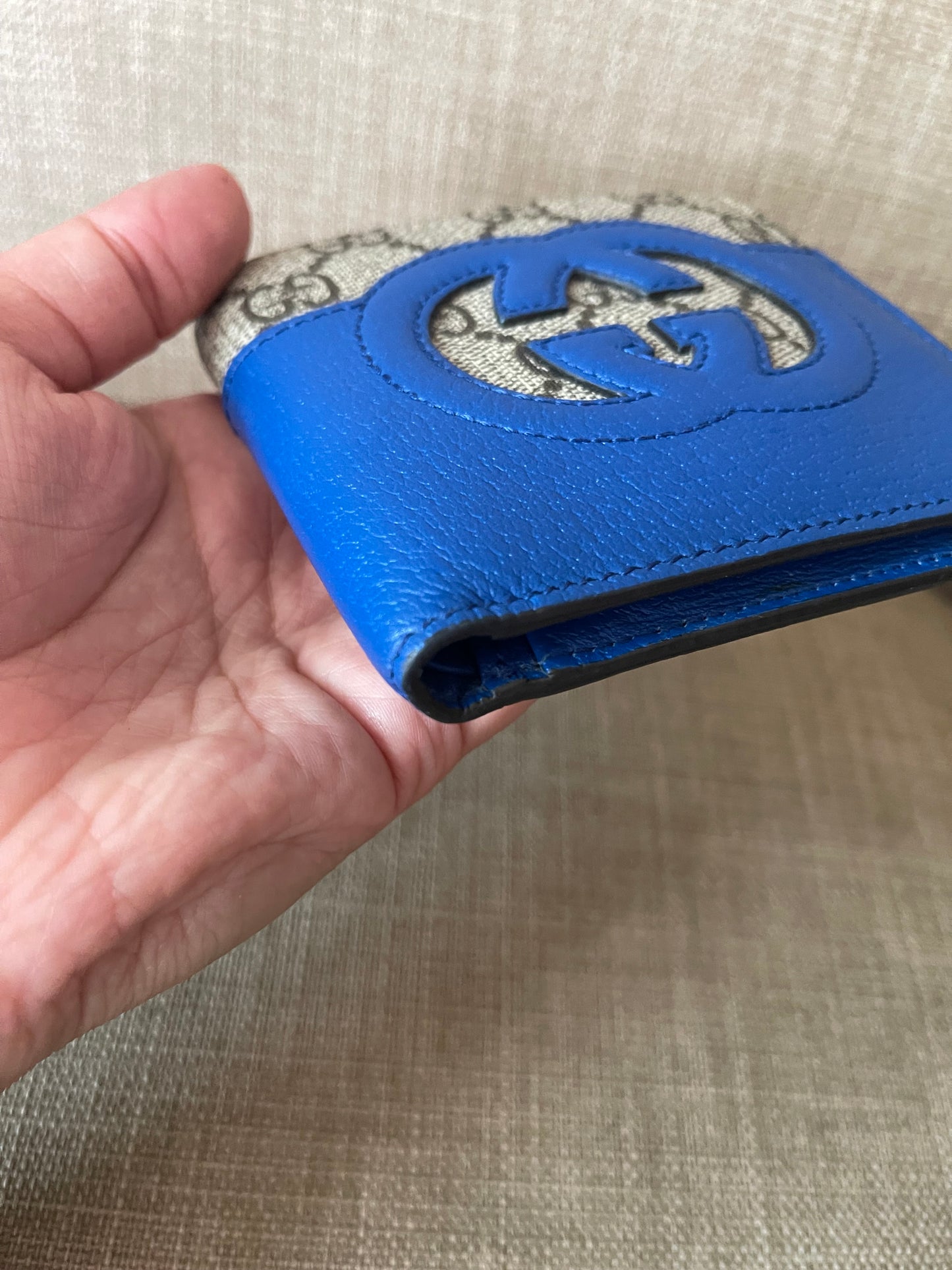 Authentic Gucci interlock GG bifold wallet men