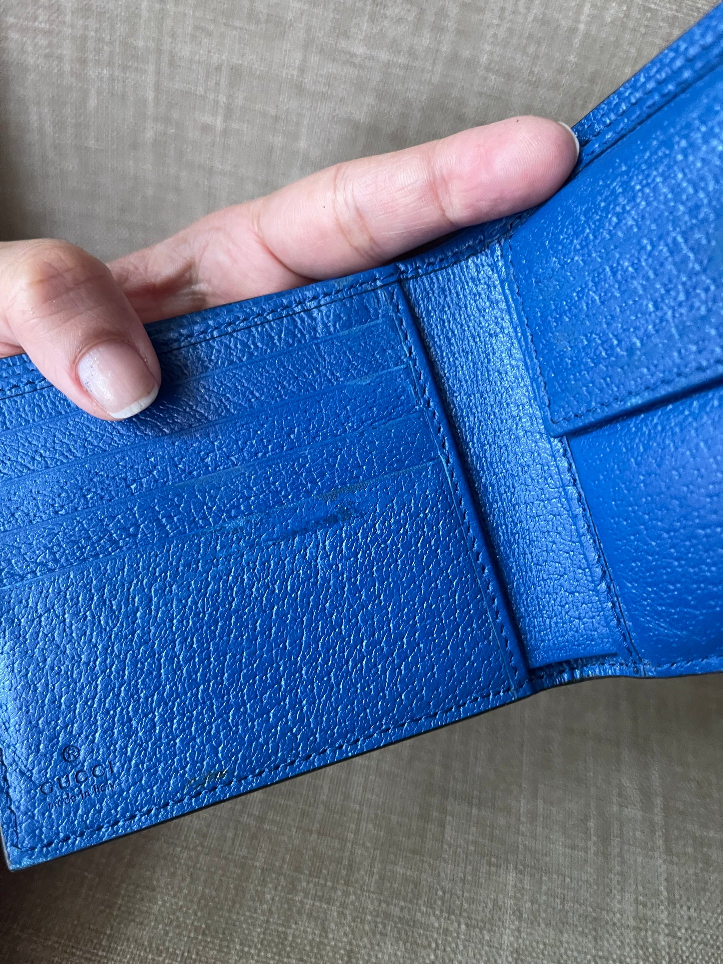 Authentic Gucci interlock GG bifold wallet men