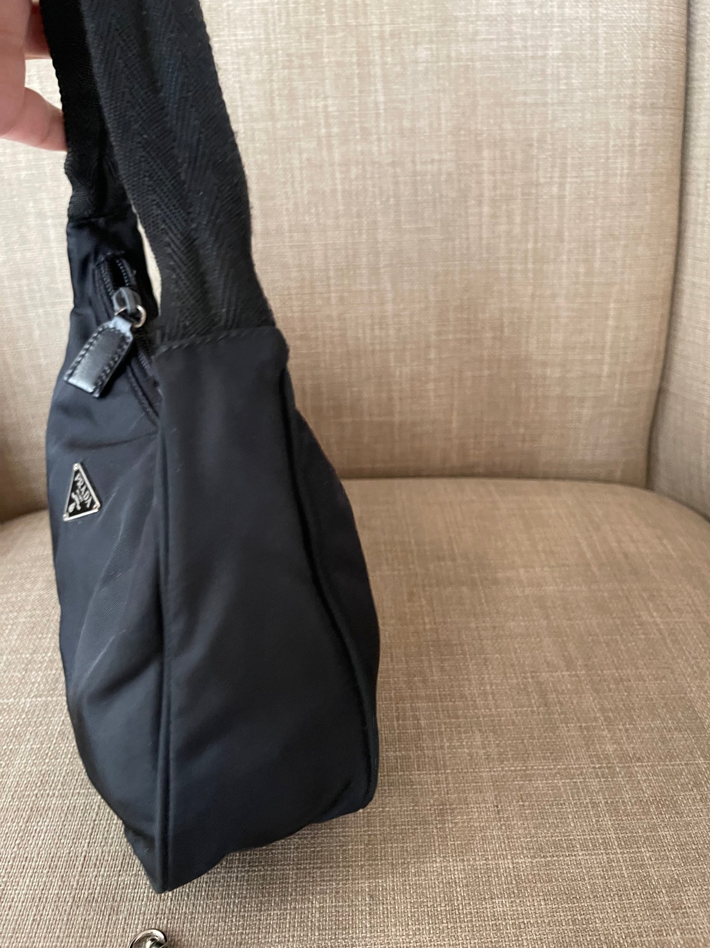 Authentic vintage Prada nylon small shoulder bag