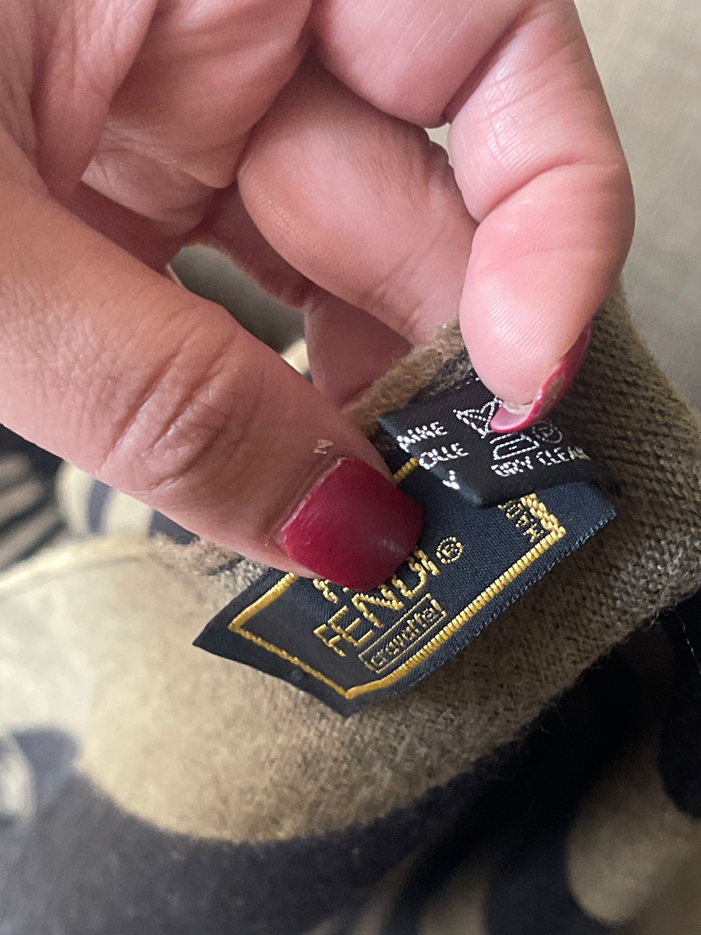 Authentic fendi vintage used scarf