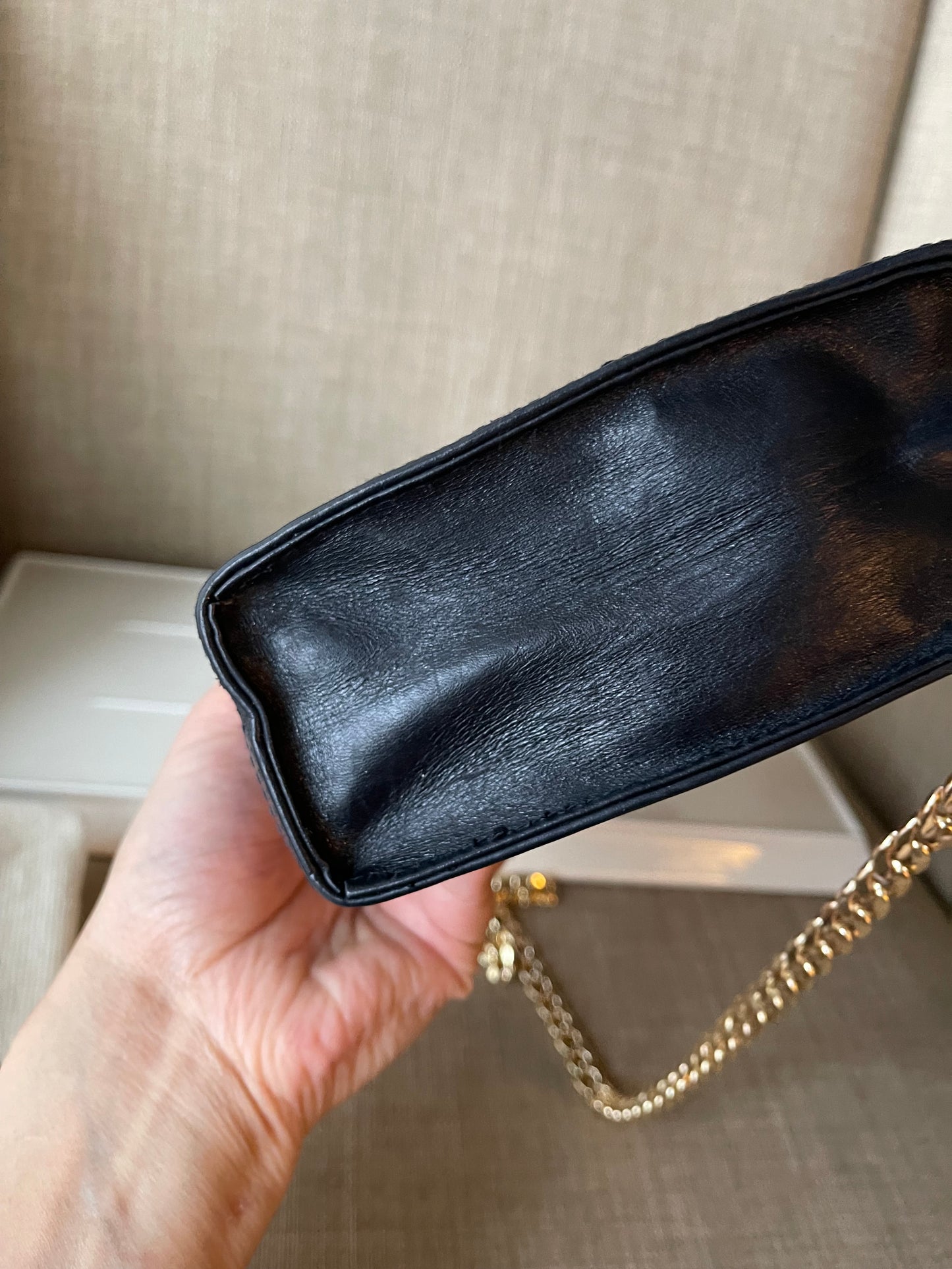 Authentic Gucci vintage web sherry line clutch crossbody