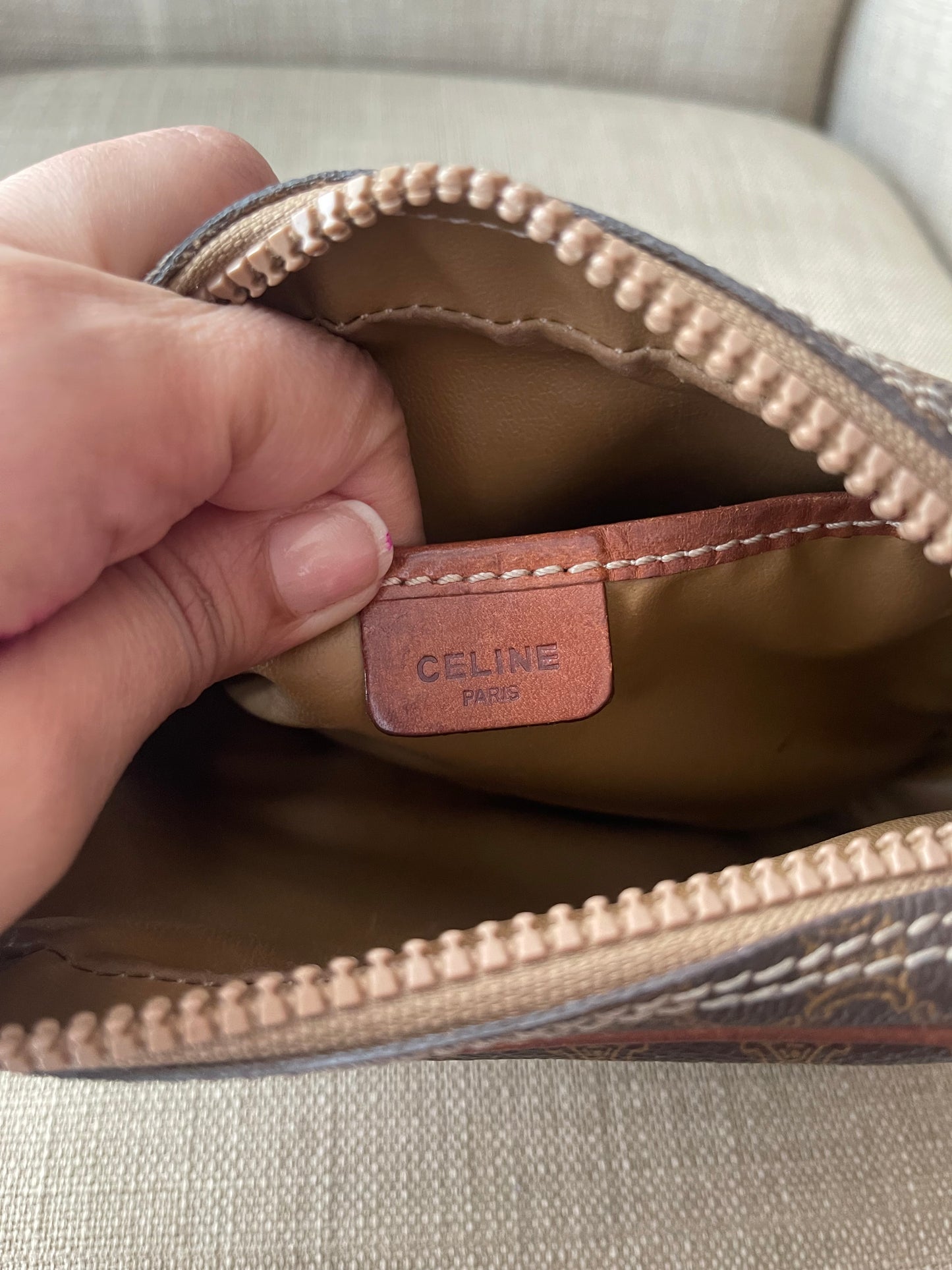 Authentic Celine vintage accessory pouch