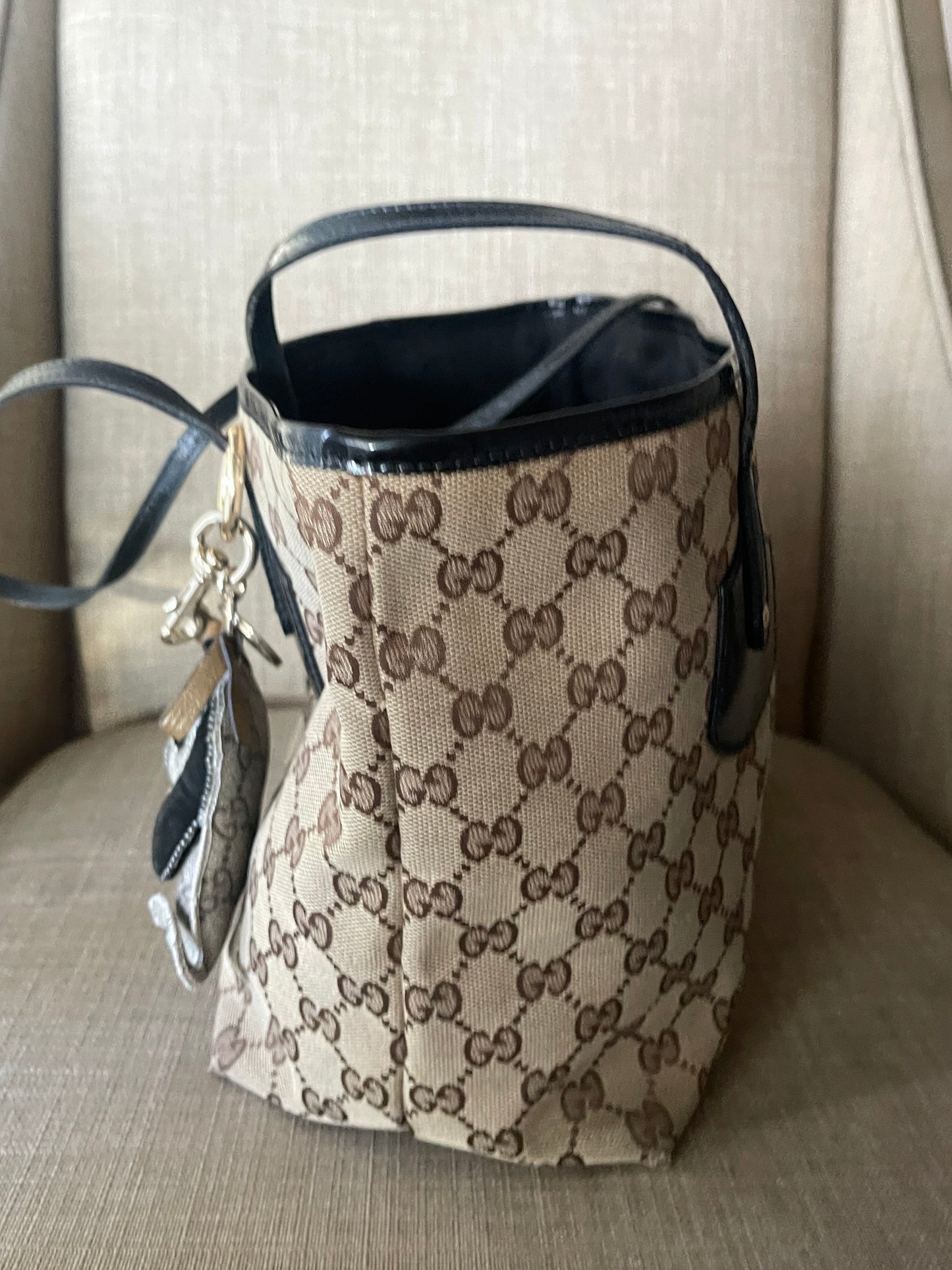 Authentic Gucci vintage gg canvas tote bag