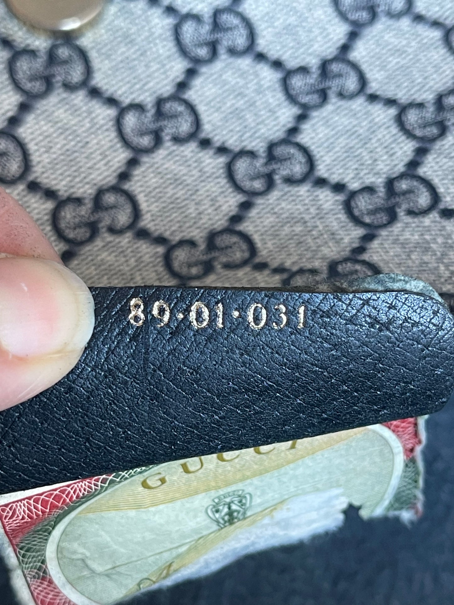 Authentic vintage Gucci web sherry line crossbody bag