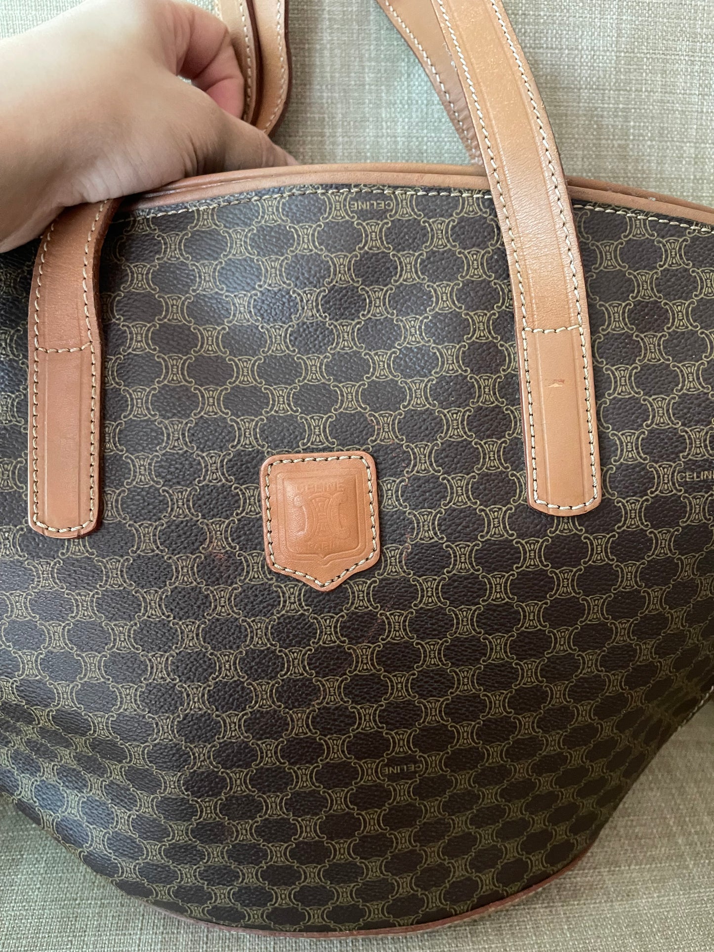 Authentic Celine vintage tote bag