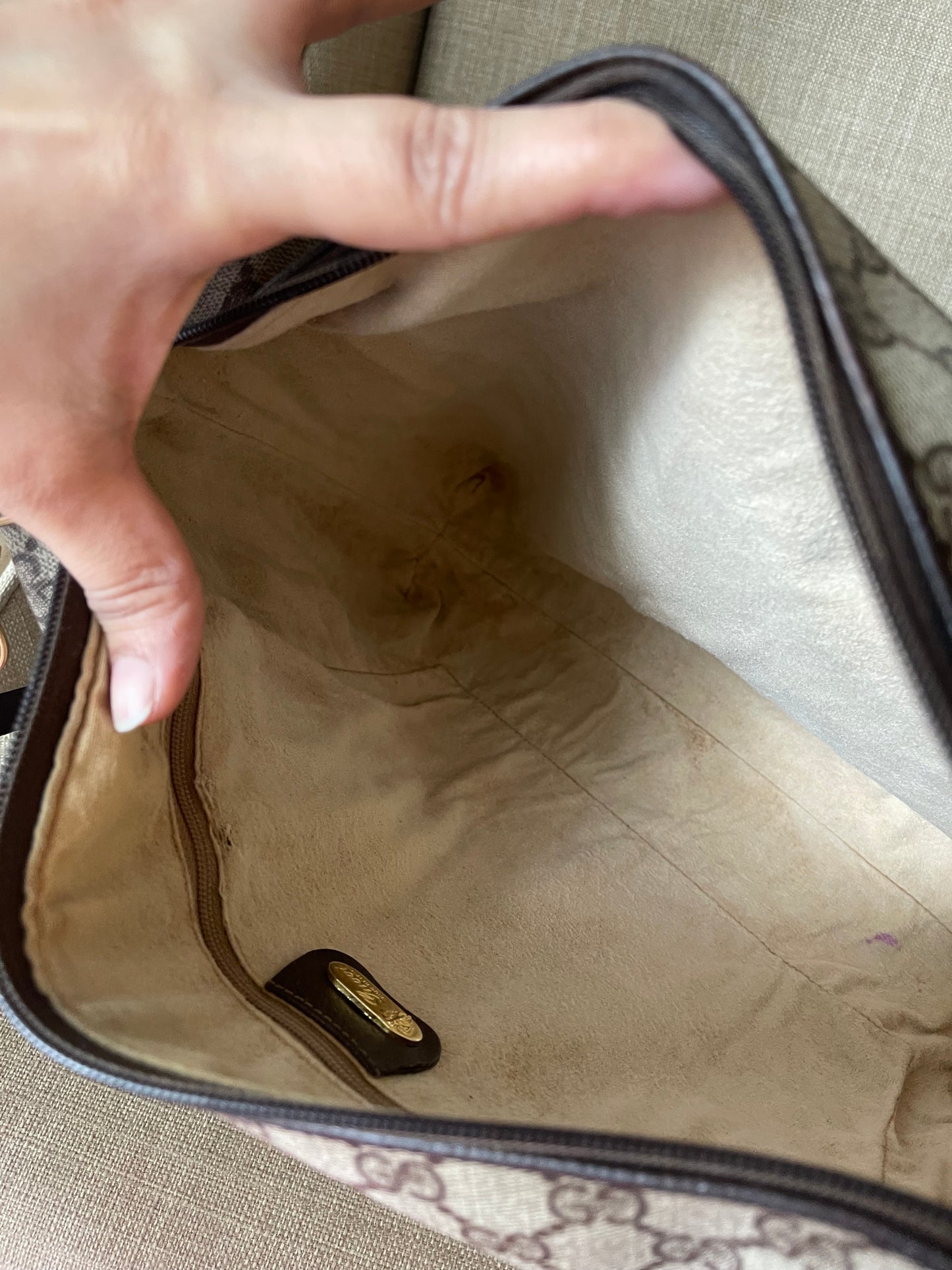 Authentic Gucci vintage gg canvas crossbody bag