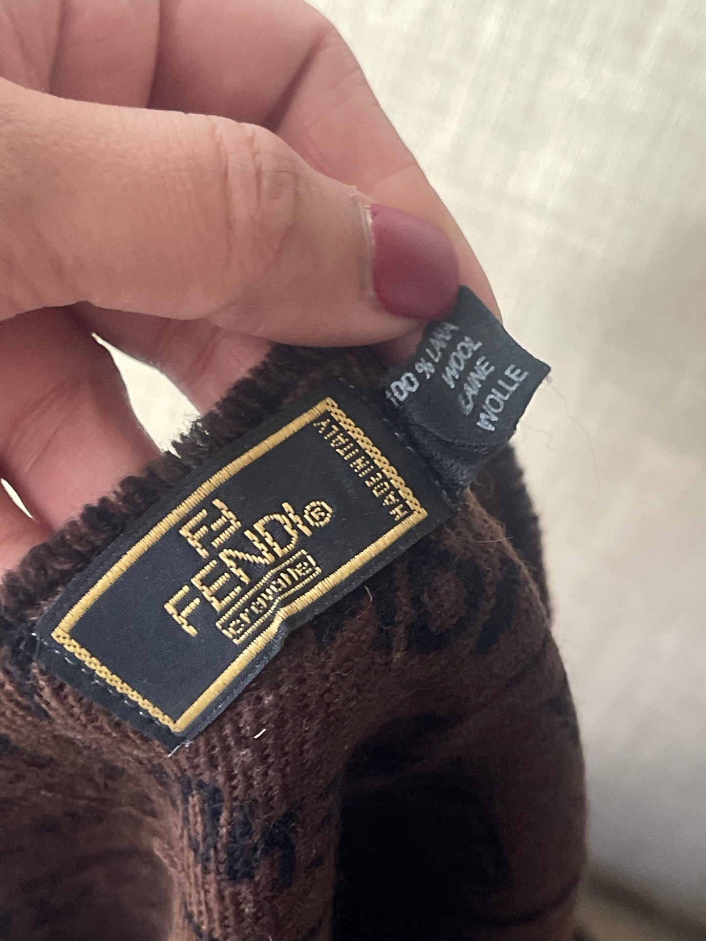 Authentic fendi vintage used scarf