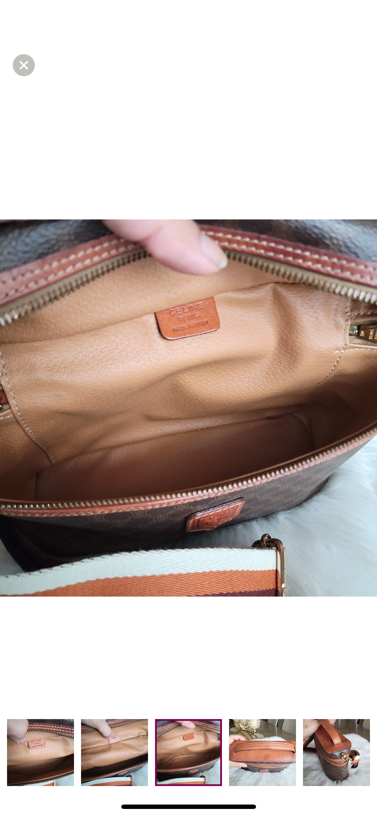 Authentic vintage Celine vanity clutch crossbody bag