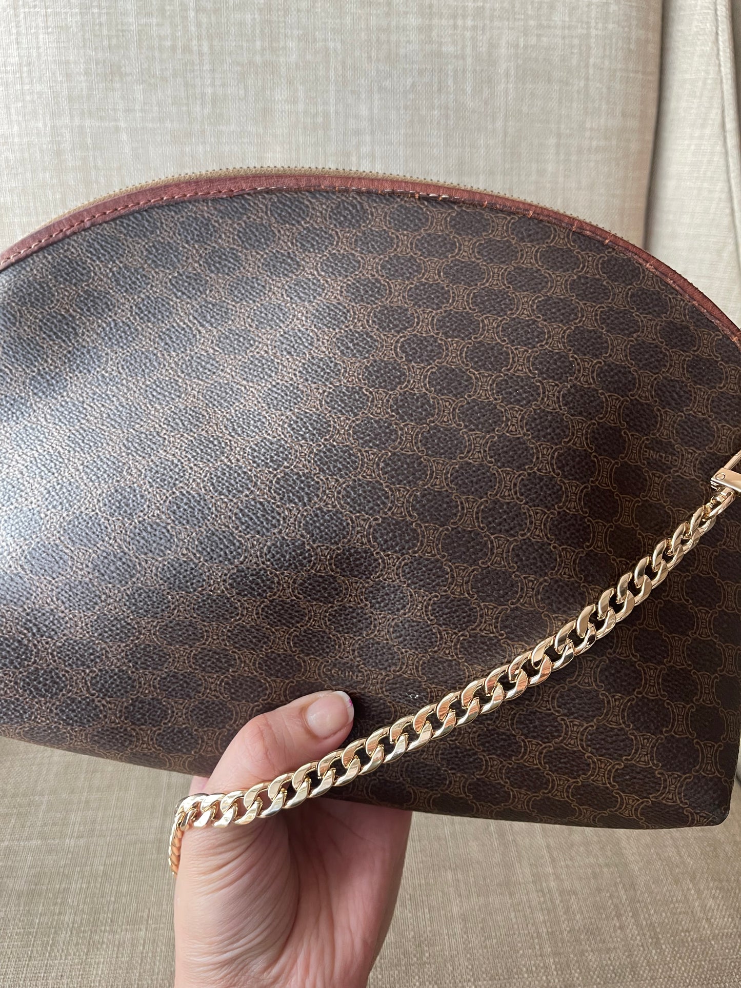 Authentic vintage Celine clutch bag