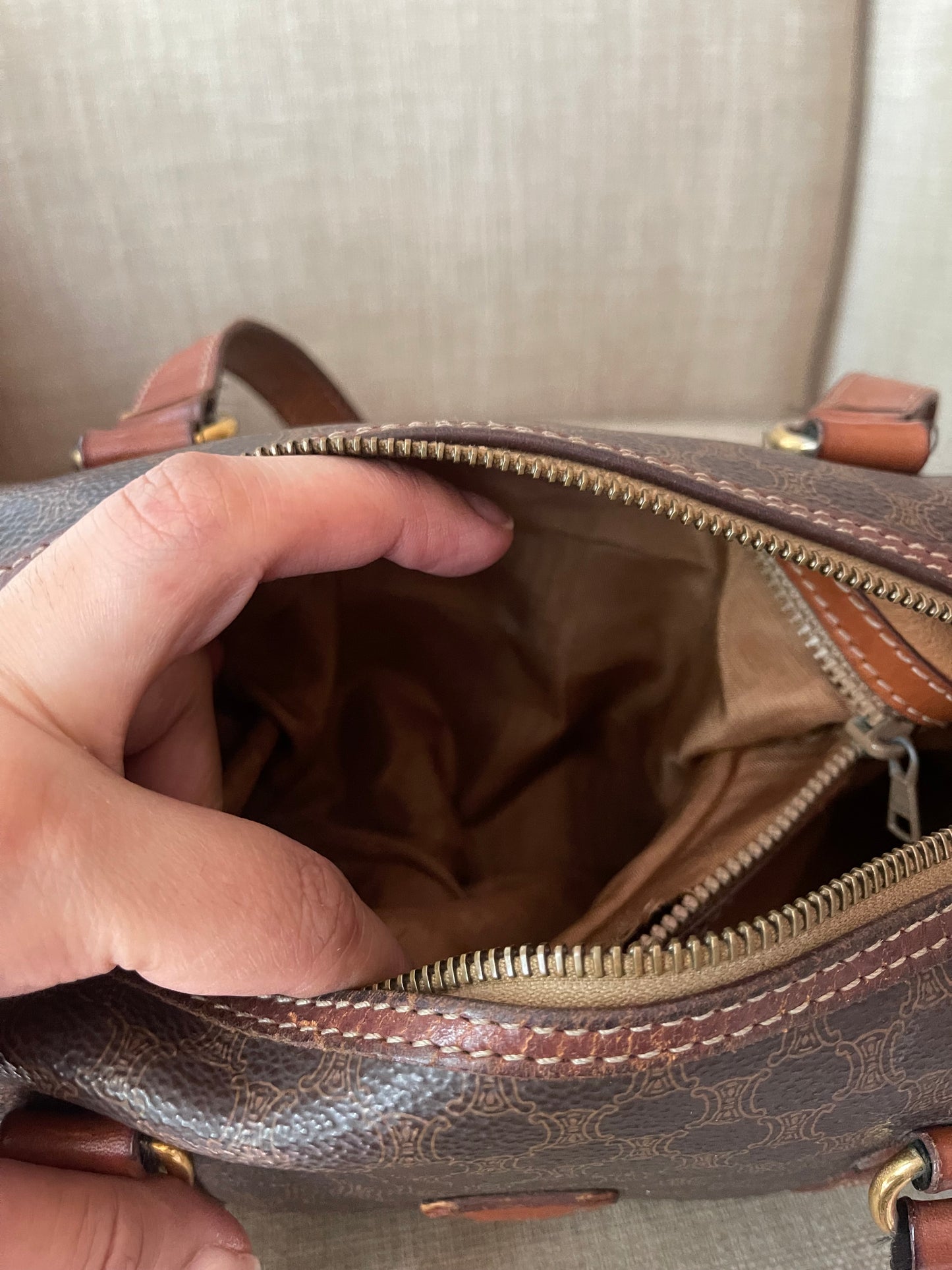 Authentic Celine vintage satchel bag