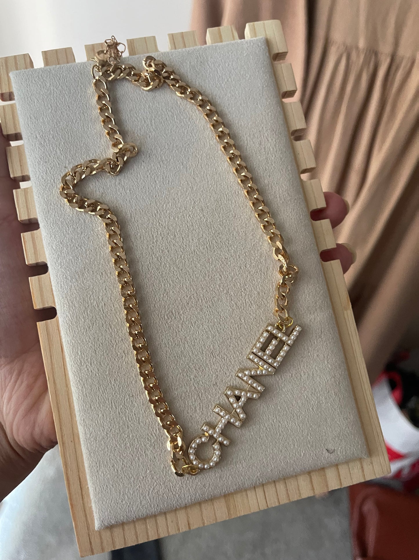 Upcycled charm necklace