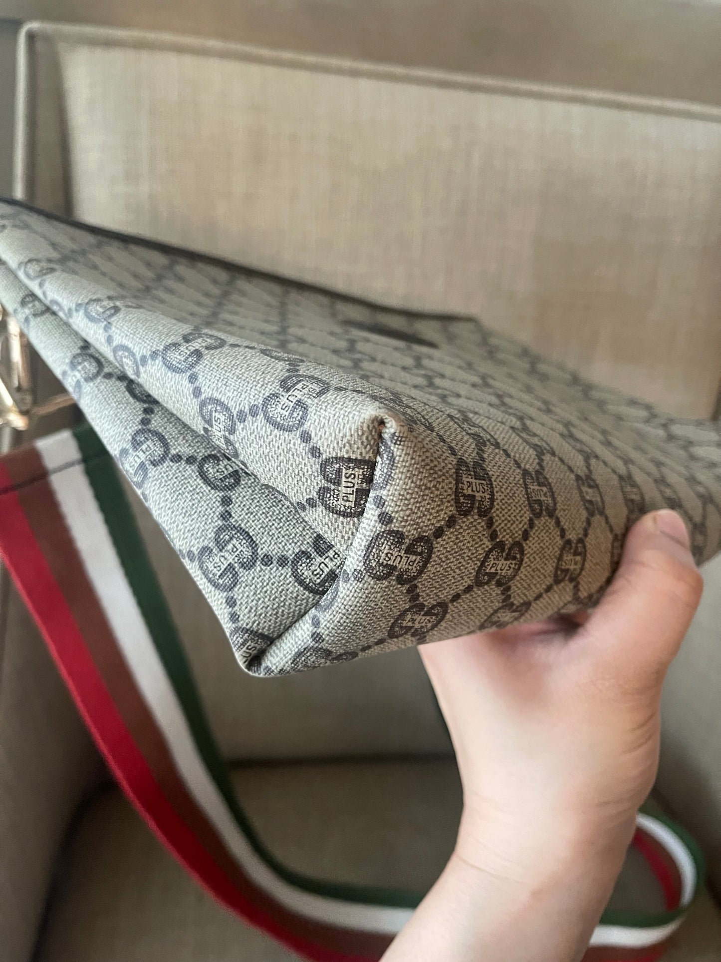 Authentic Gucci gg plus vintage clutch bag