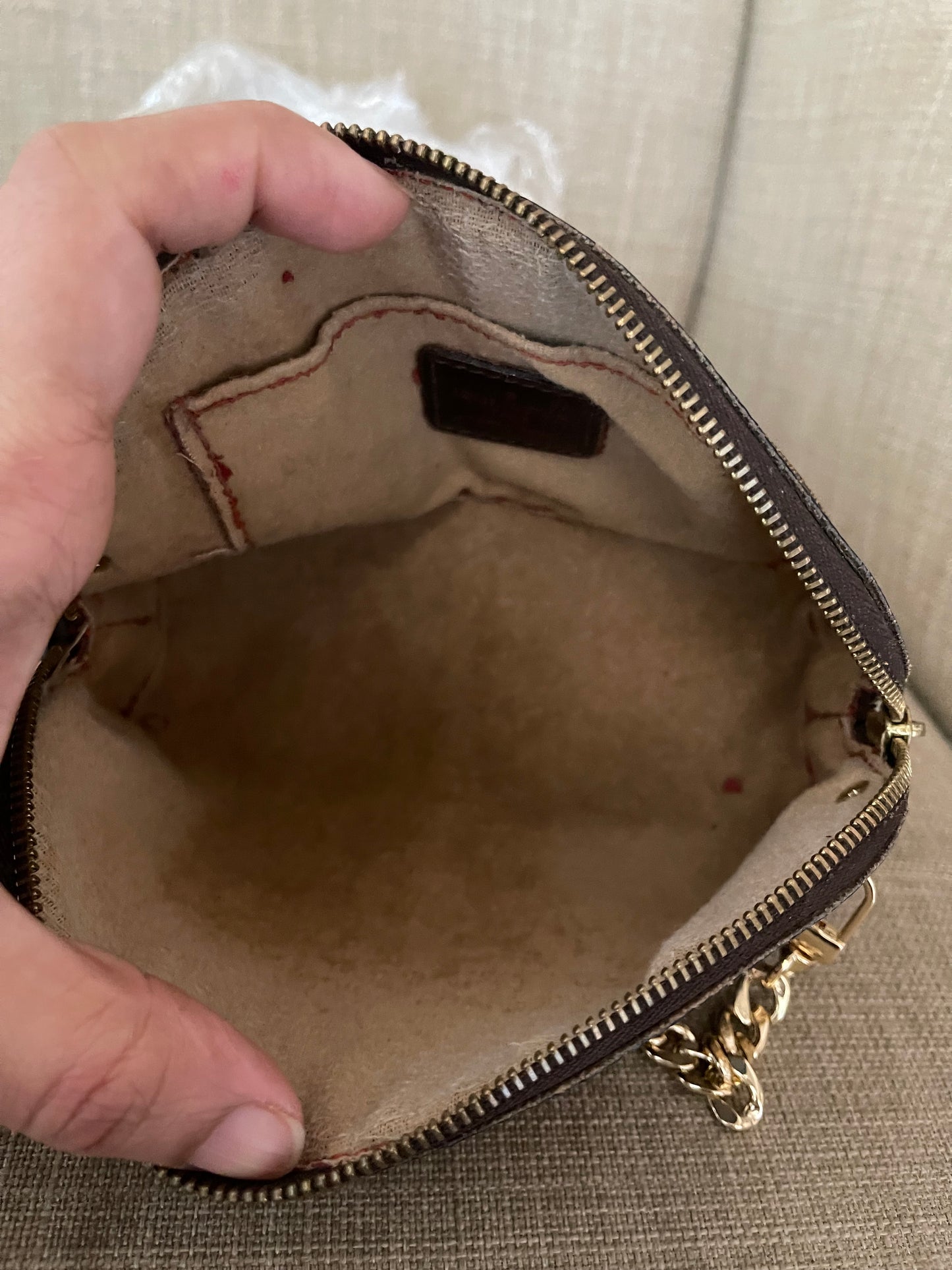 Authentic Louis Vuitton damier azur pouch crossbody