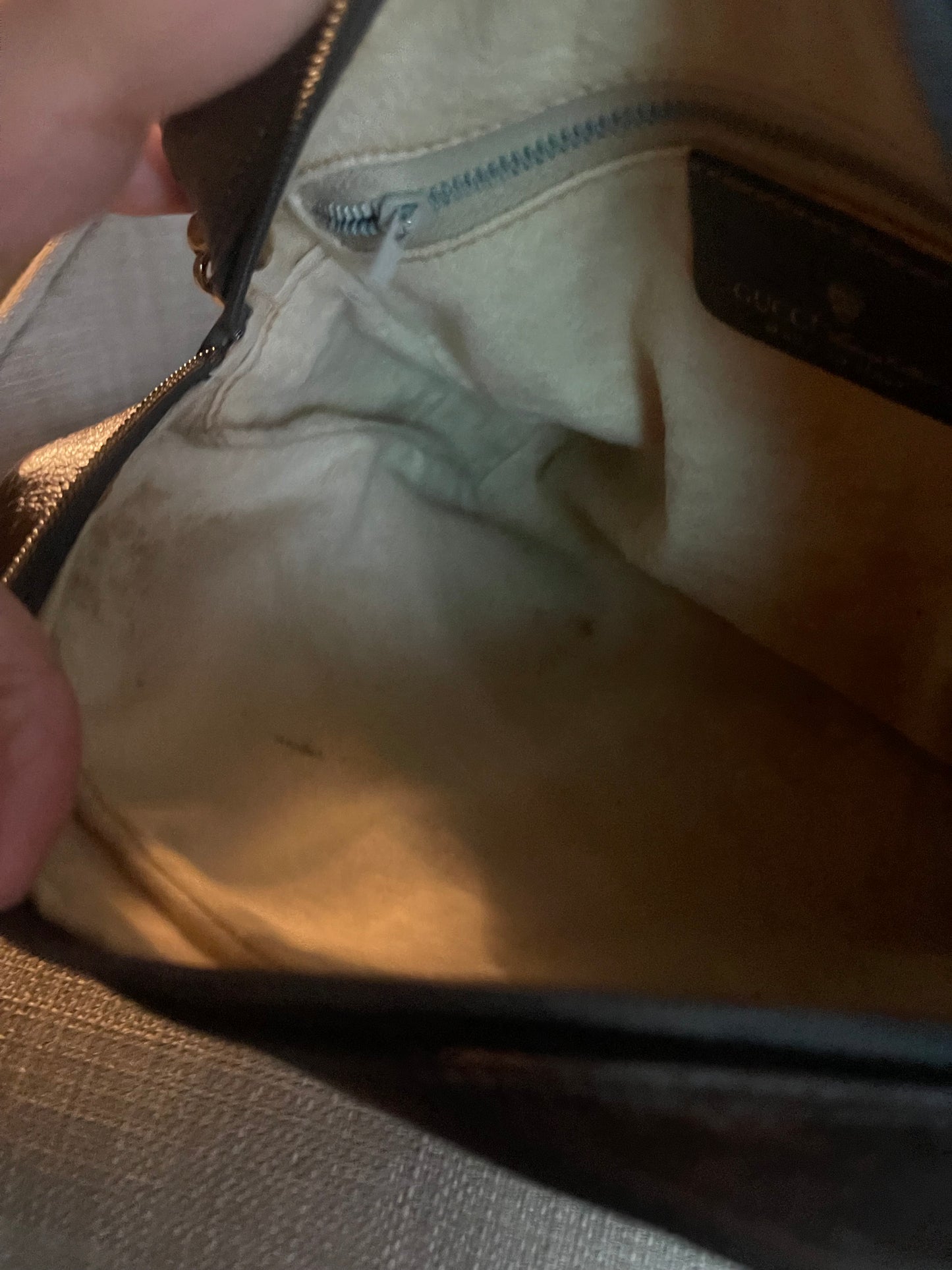 Authentic Gucci vintage web sherry line crossbody bag