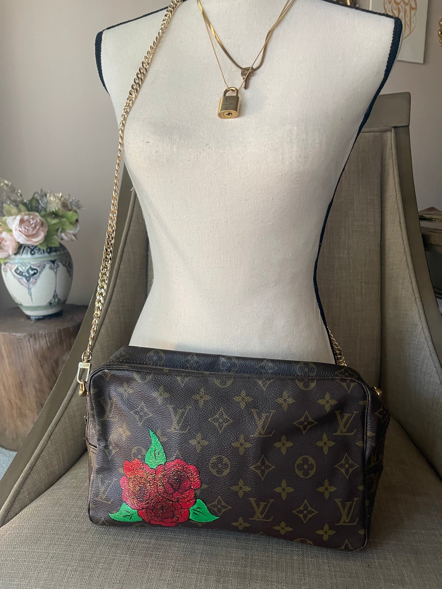 Authentic Louis Vuitton monogram clutch and wallet