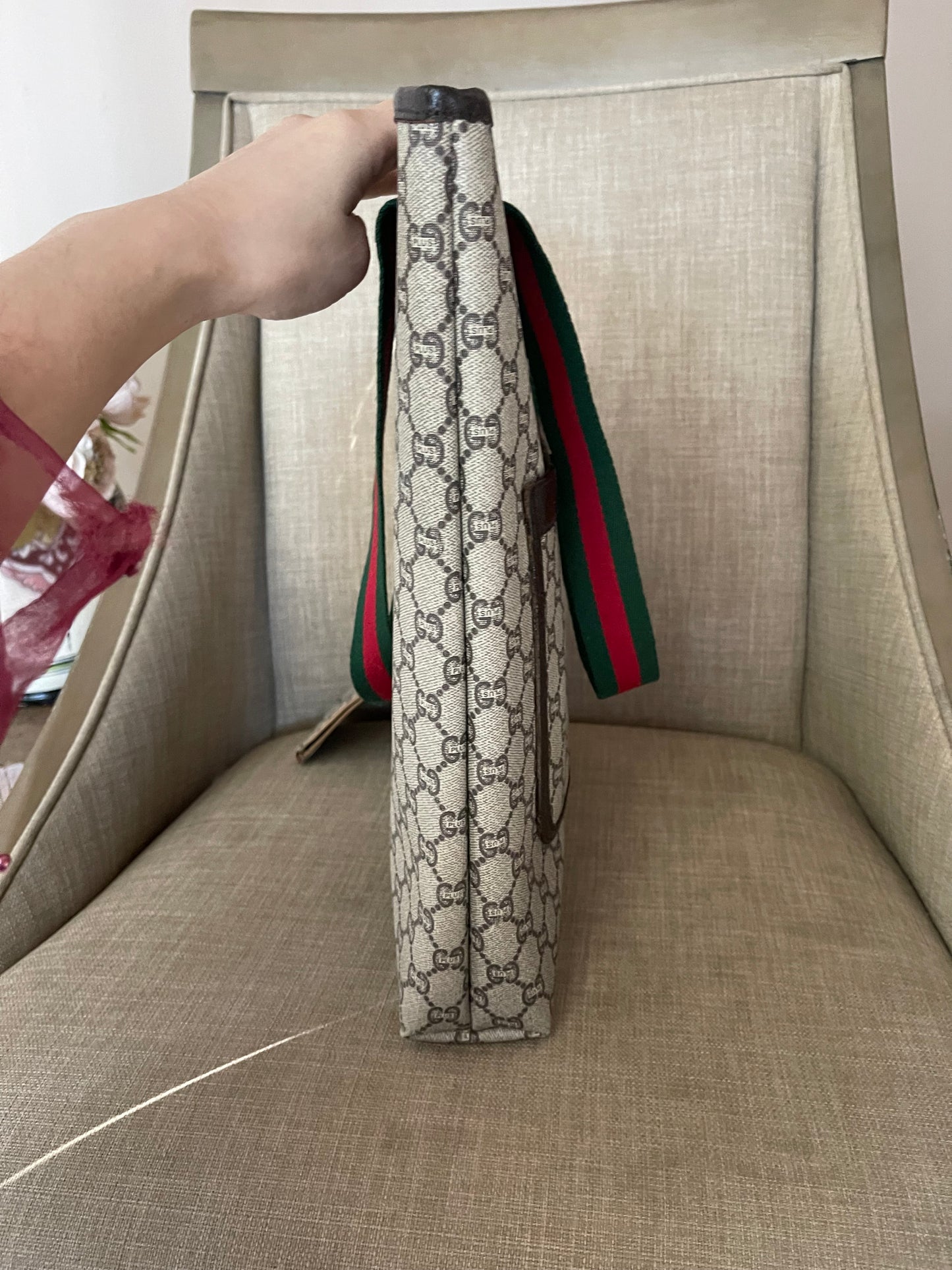 Authentic Gucci vintage GG plus tote bag