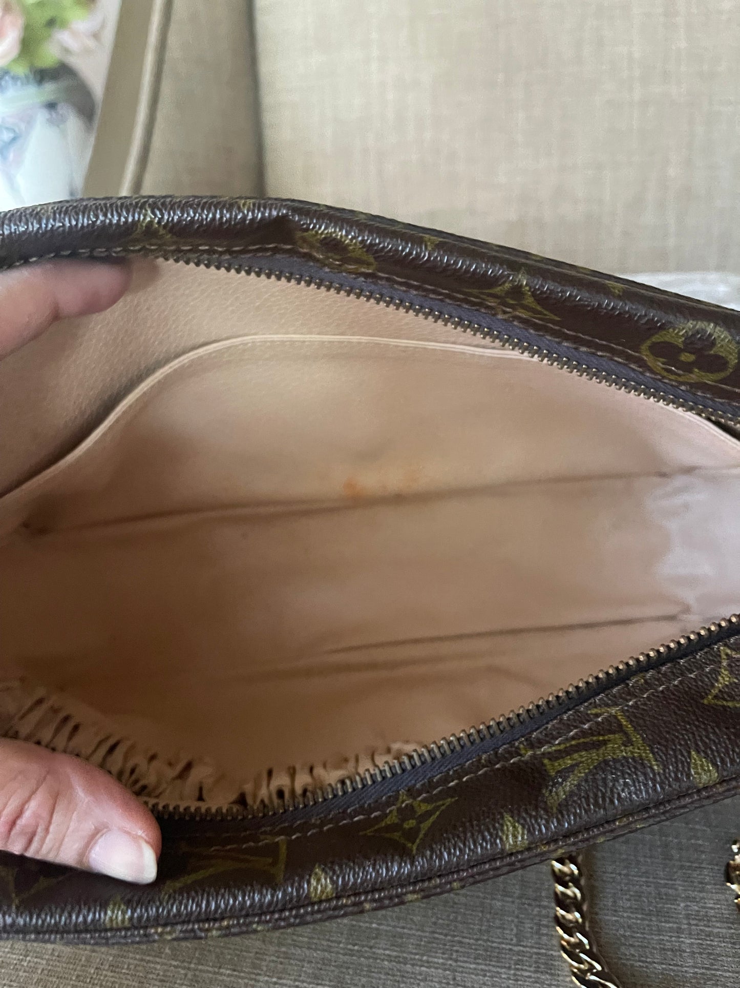 Authentic Louis Vuitton monogram clutch and wallet