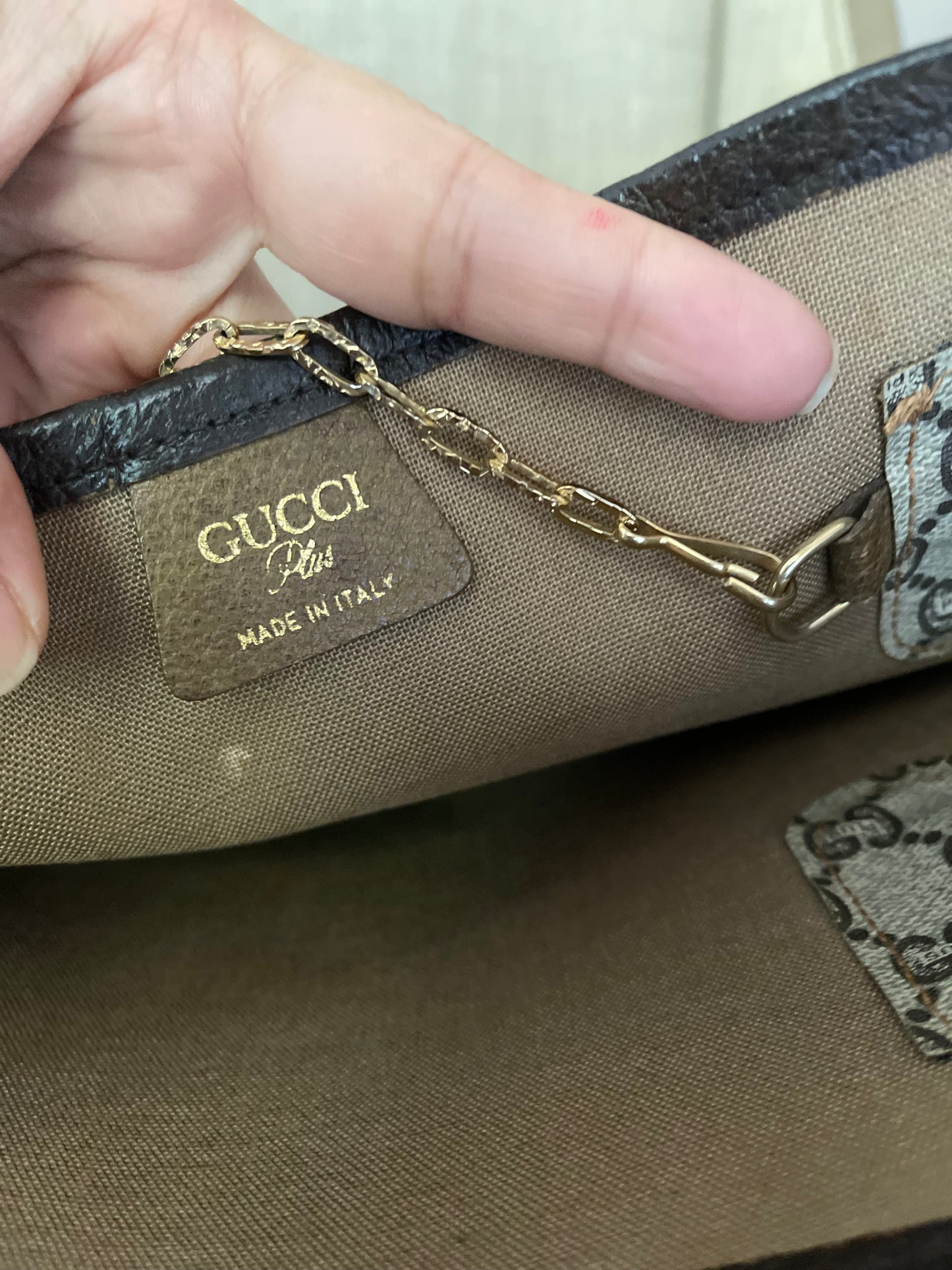 Authentic Gucci vintage GG plus tote bag