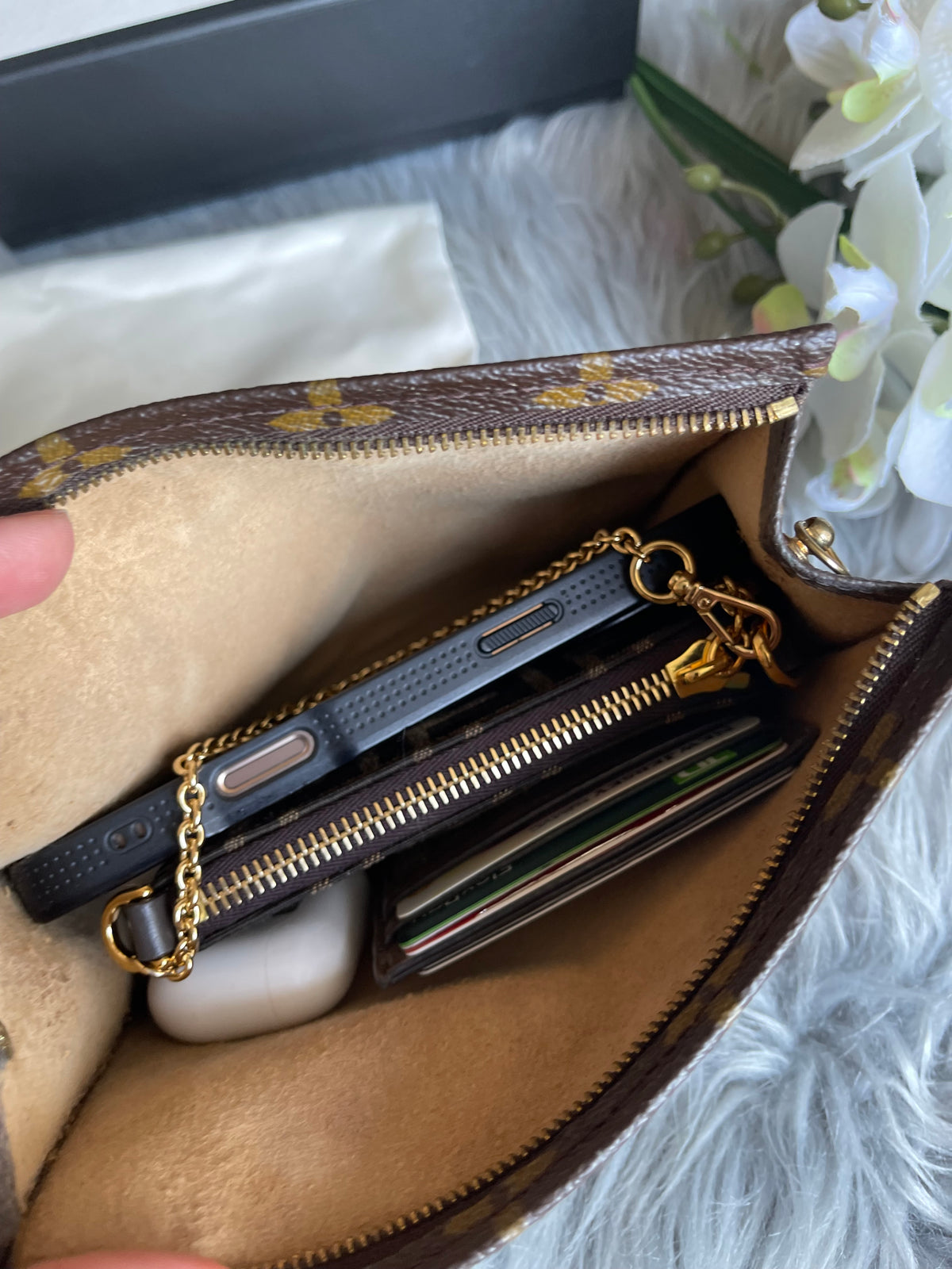 Authentic Louis Vuitton monogram pouch