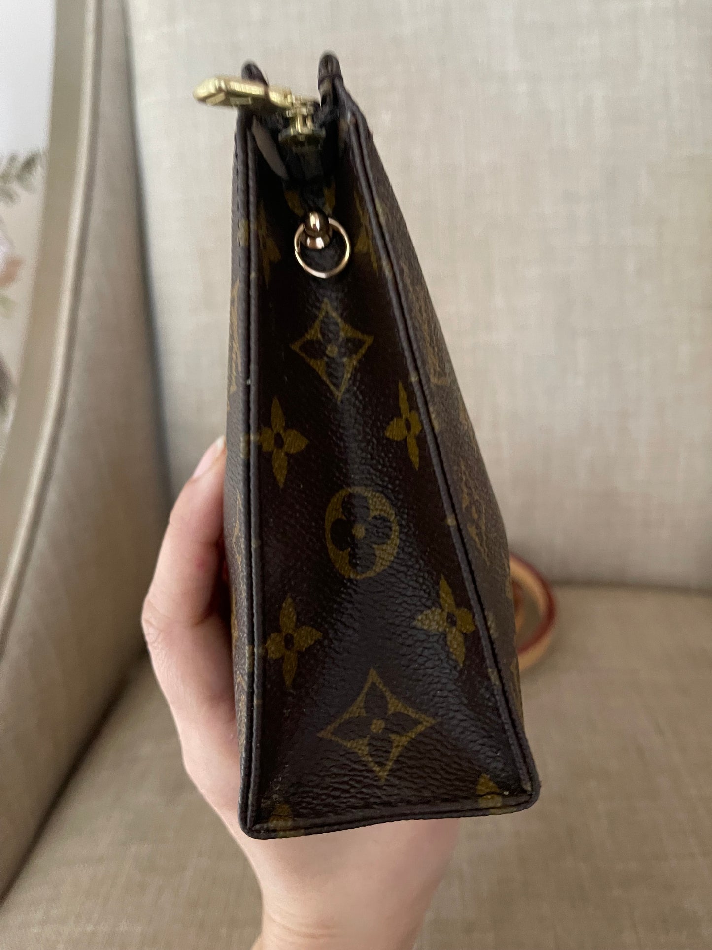 Authentic Louis Vuitton toilette pouch