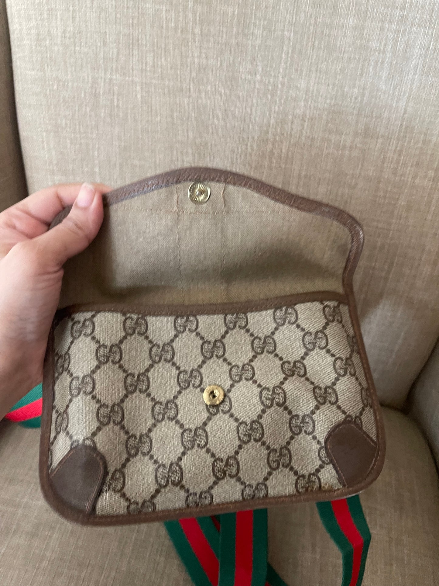 Authentic Gucci vintage clutch crossbody