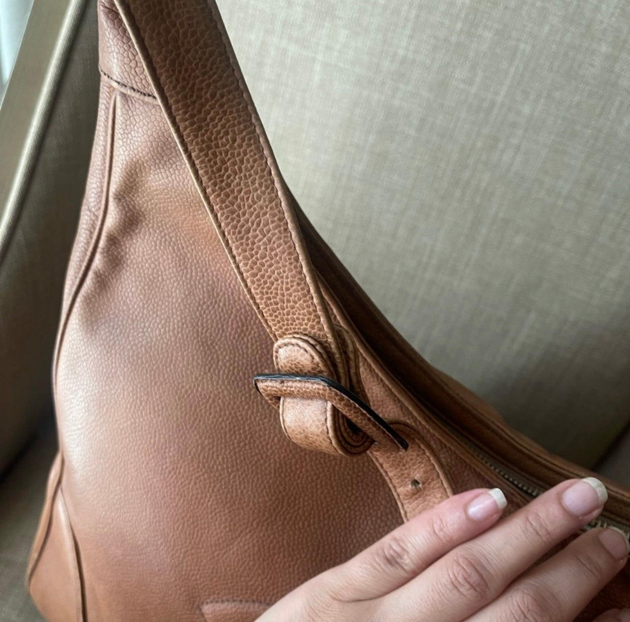 Authentic Chanel vintage hobo shoulder bag