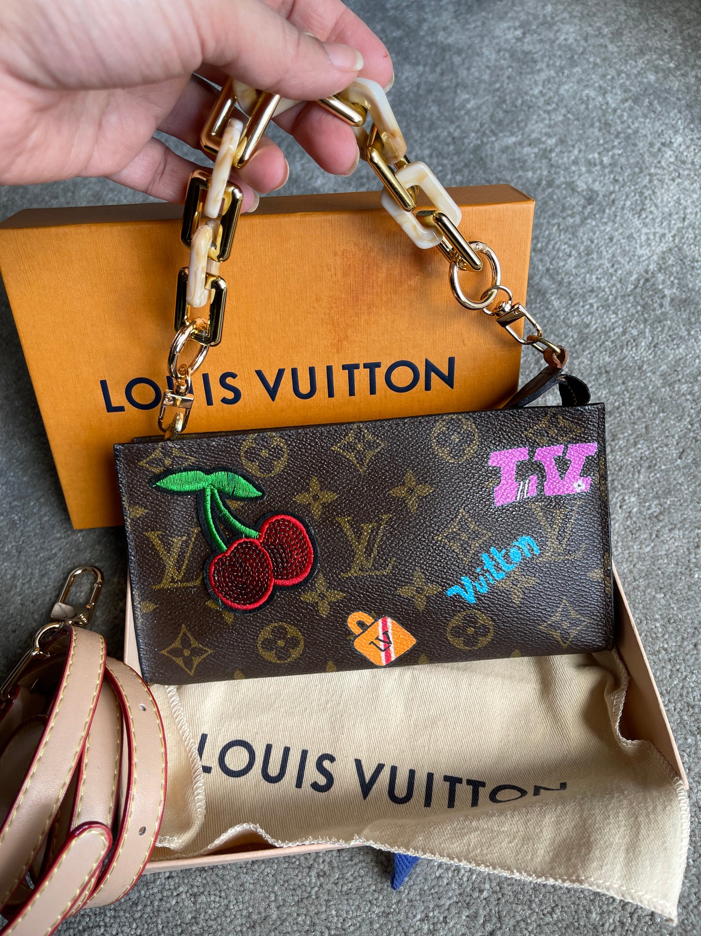 Authentic Louis Vuitton monogram accessory pouch