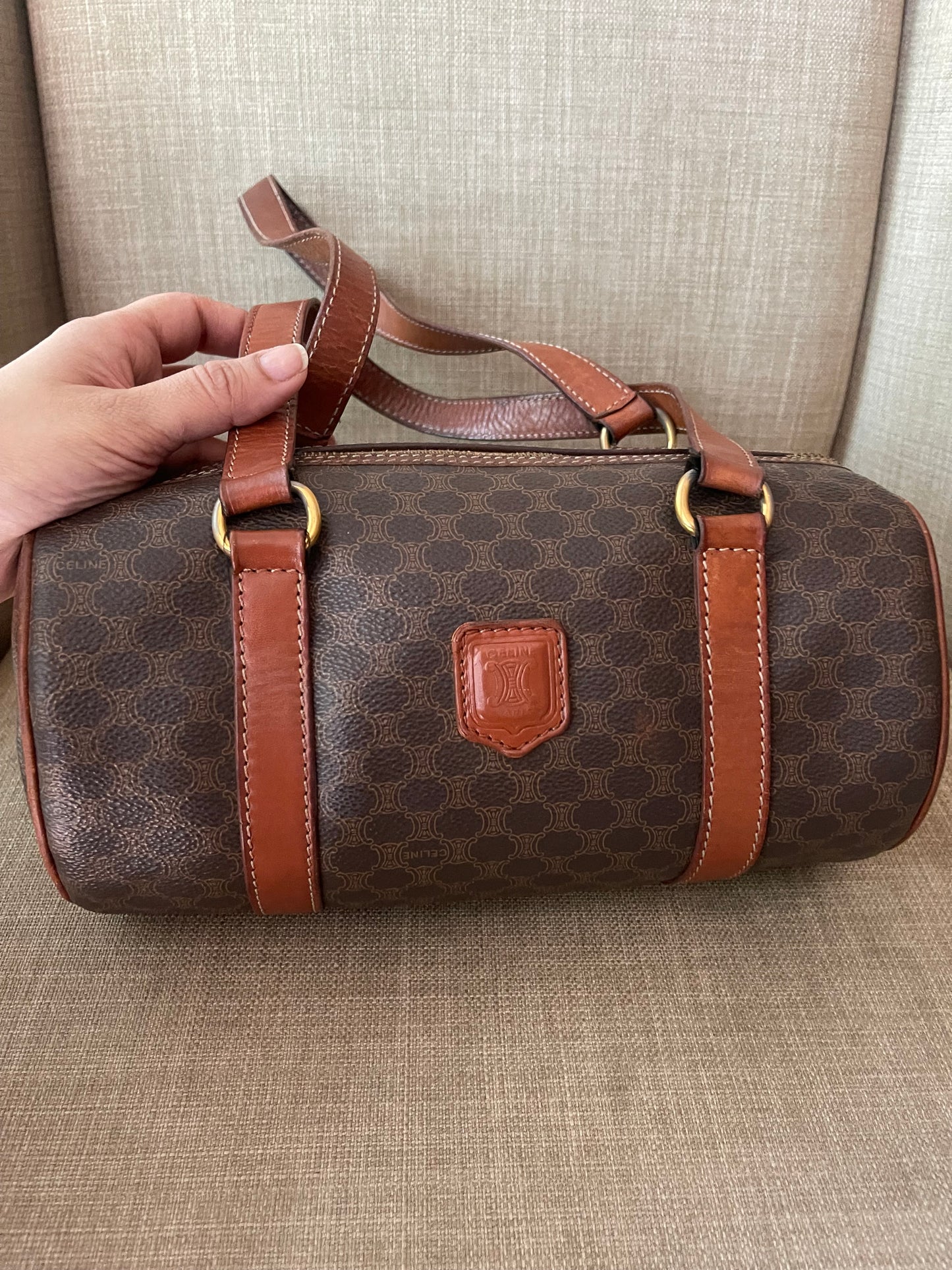 Authentic Celine vintage satchel bag