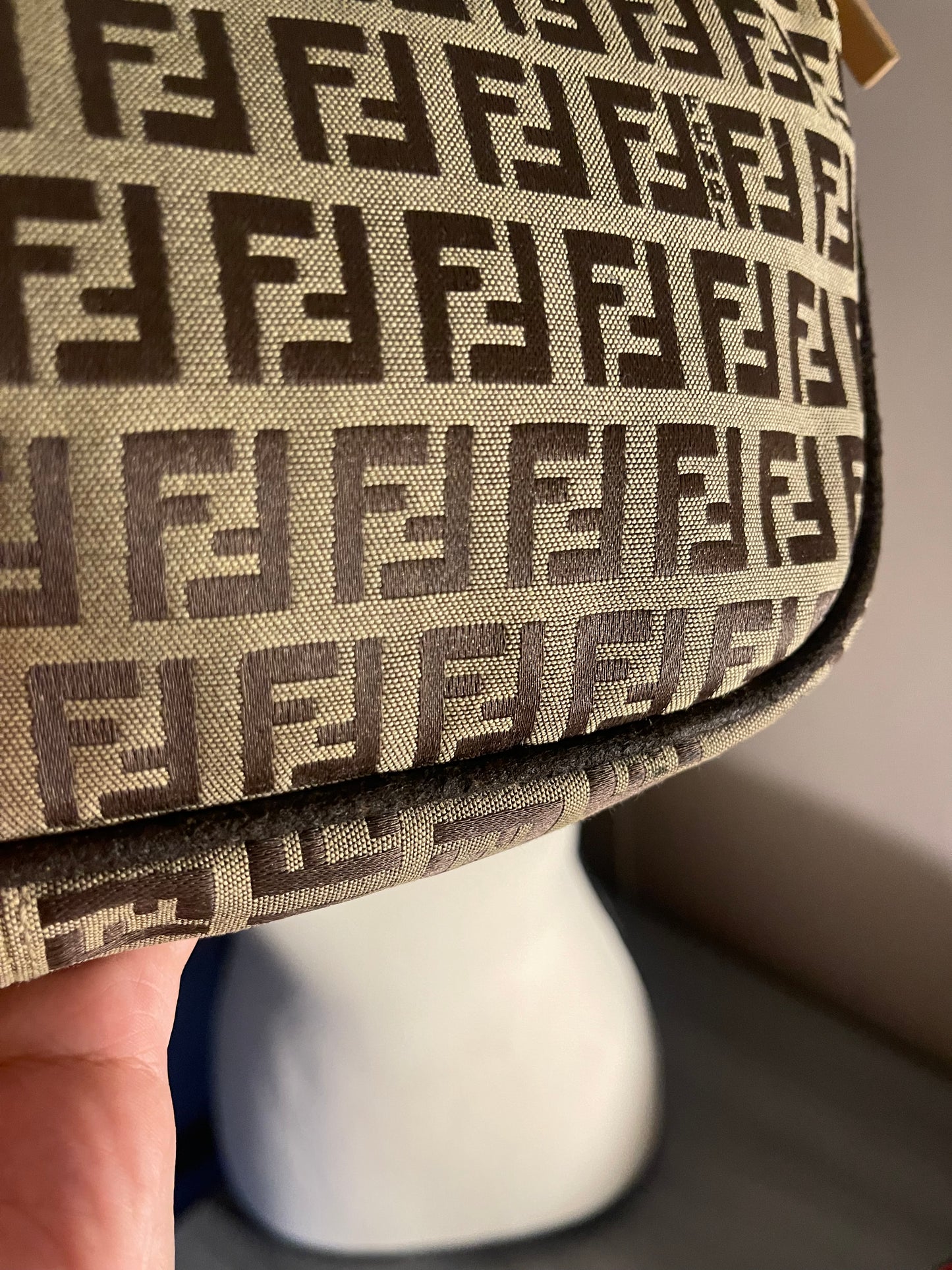 Authentic vintage fendi zucca shoulder bag