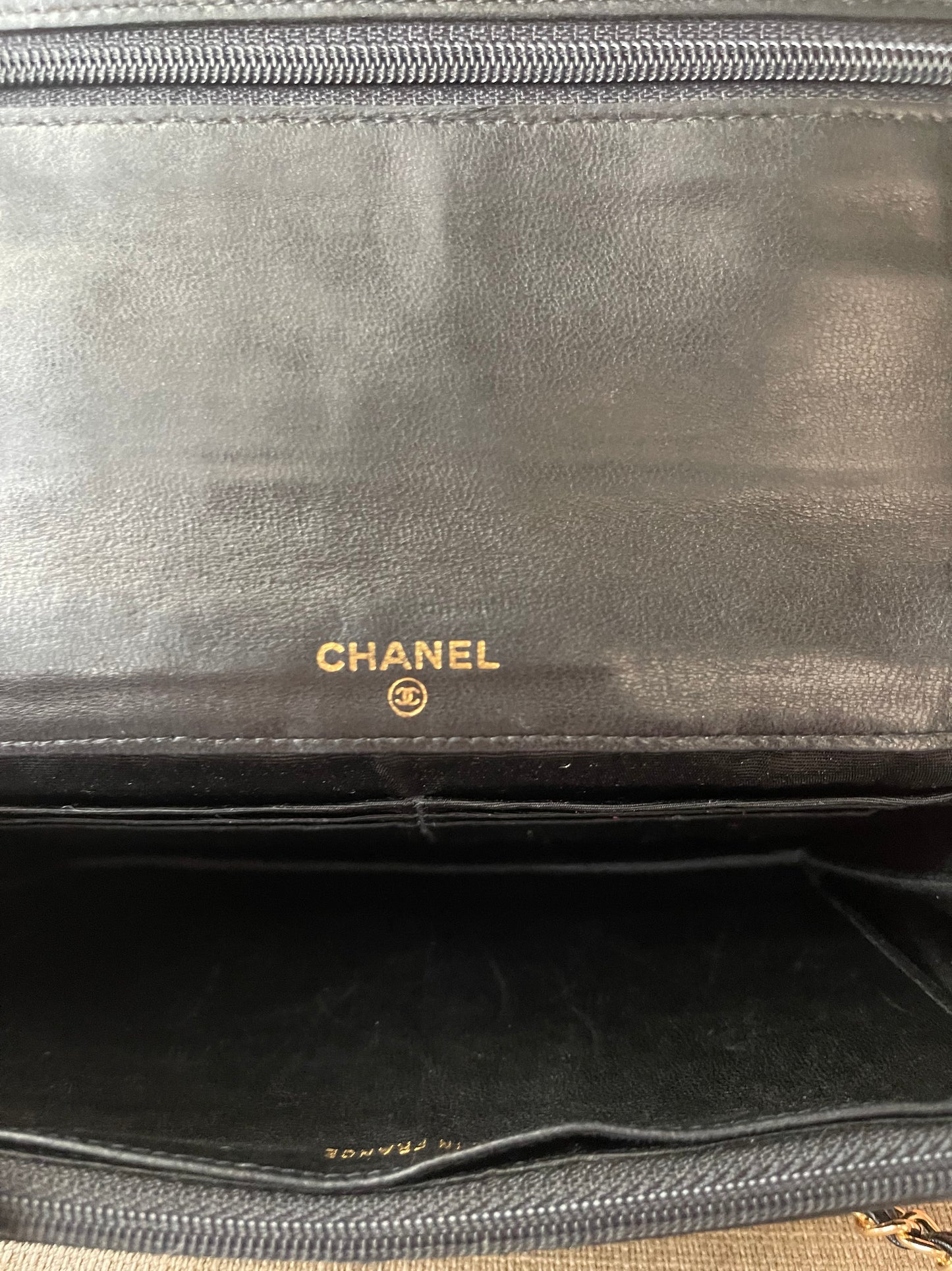 Authentic vintage CHANEL LEATHER WALLET